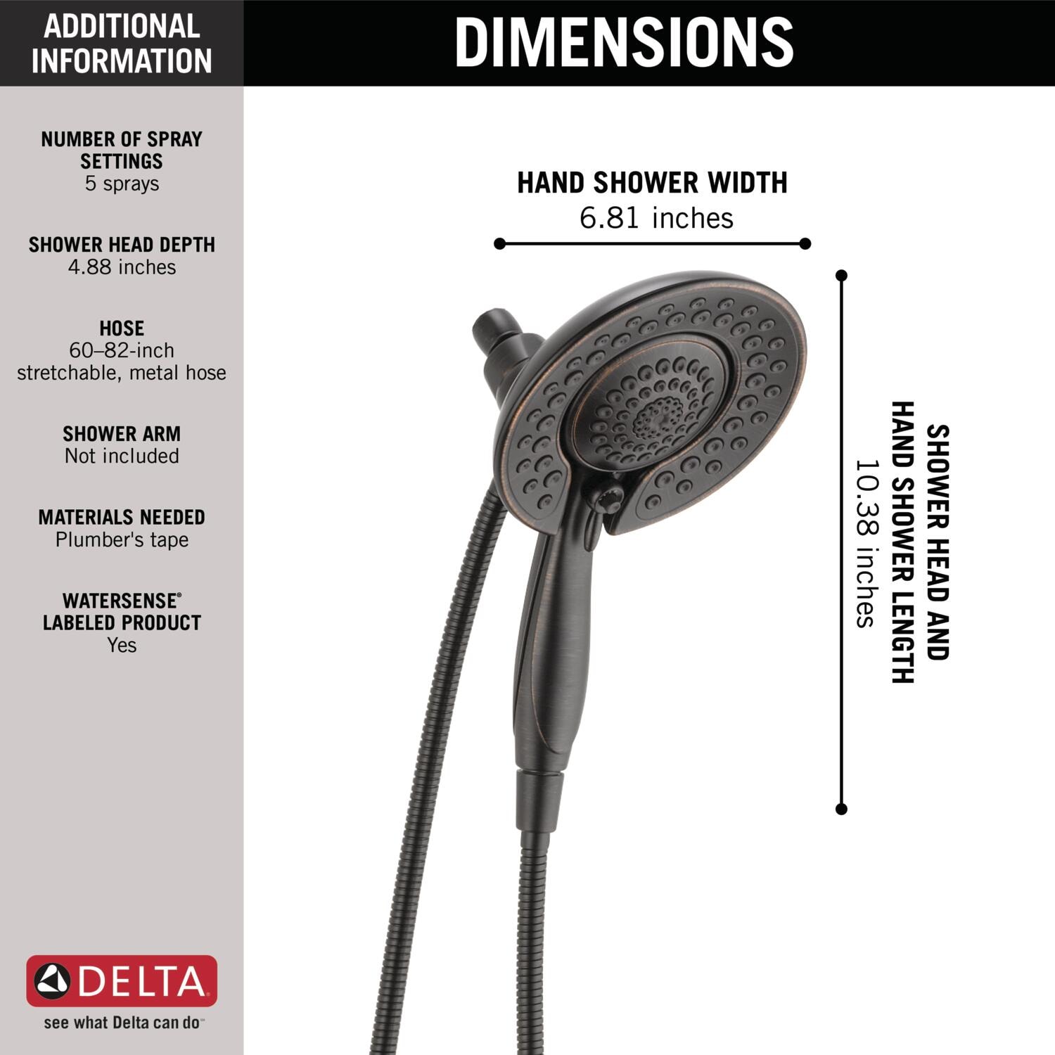 Delta 58569-RB-PK Fixed-Showerhead - View #4