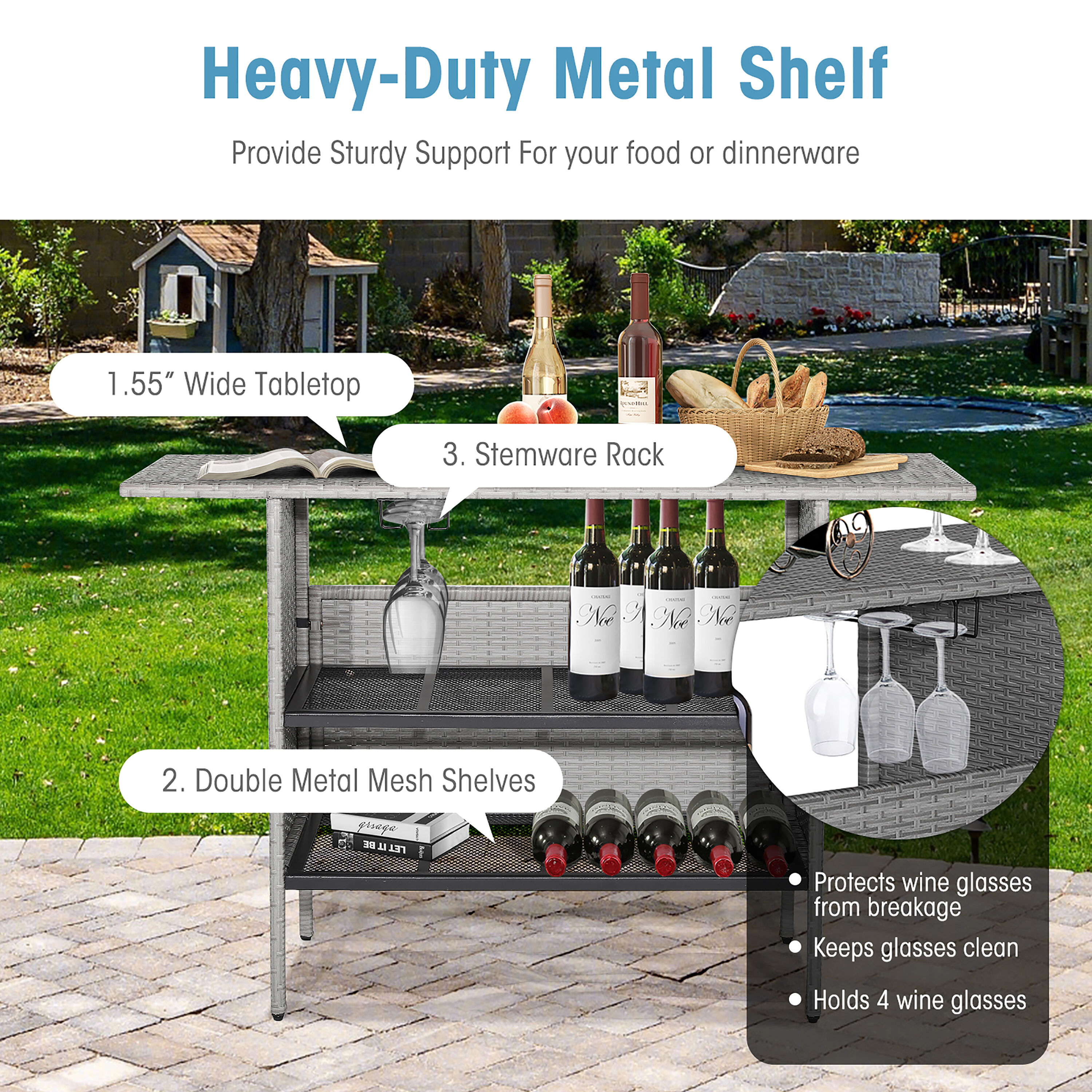 Costway HW70677 Patio-Bars - View #4