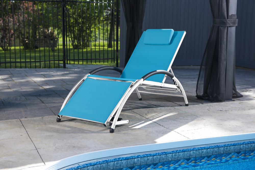 Vivere dockside best sale aluminum sun lounger