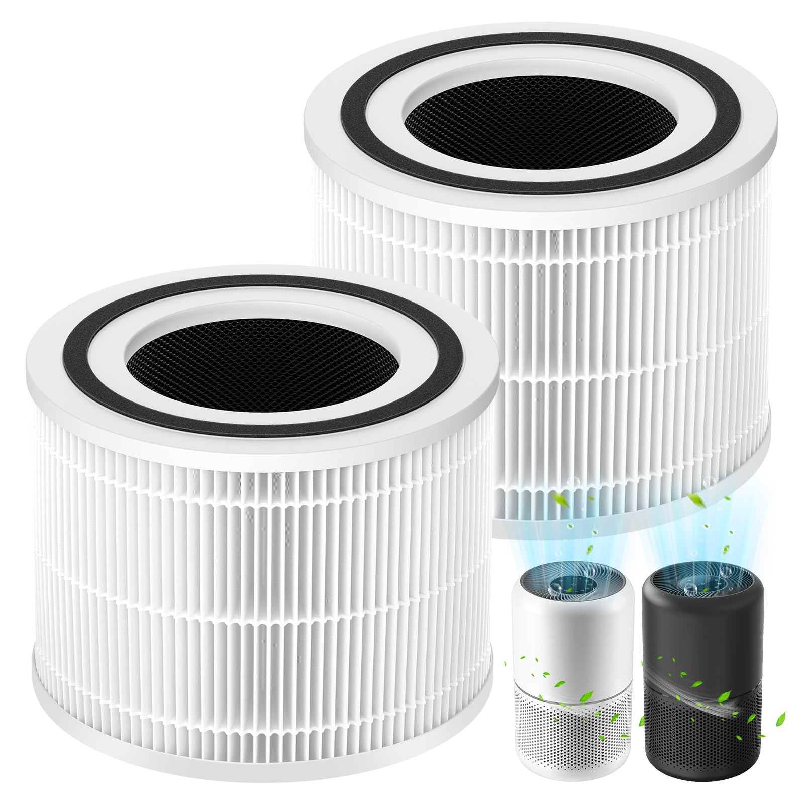 AKSCYZM  Core 300 Replacement Filter 3 in 1 H13 True HEPA Air Purifier Filter Compatible with Core 300 Core 300S Removes Odors Dust Pet Dander 2