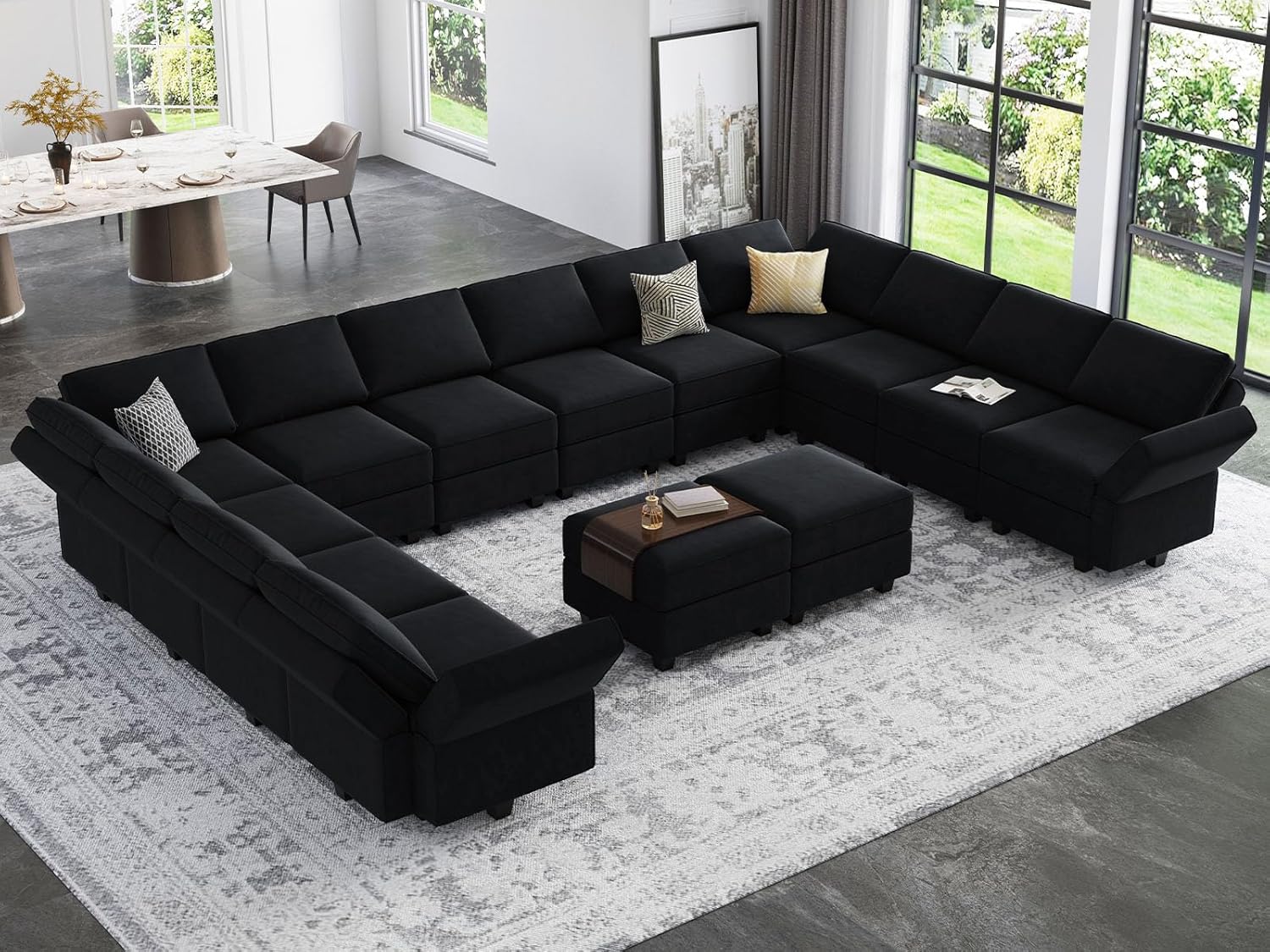 Belffin BF196-12B2C-BLACK futons - View #4