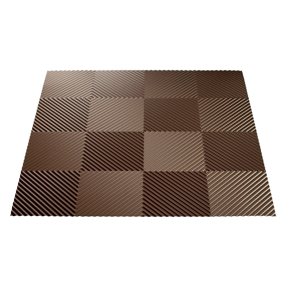 Fasade L64-28 24-in x 24-in Quattro Argent Bronze Patterned 15/16-in Drop Ceiling TIles