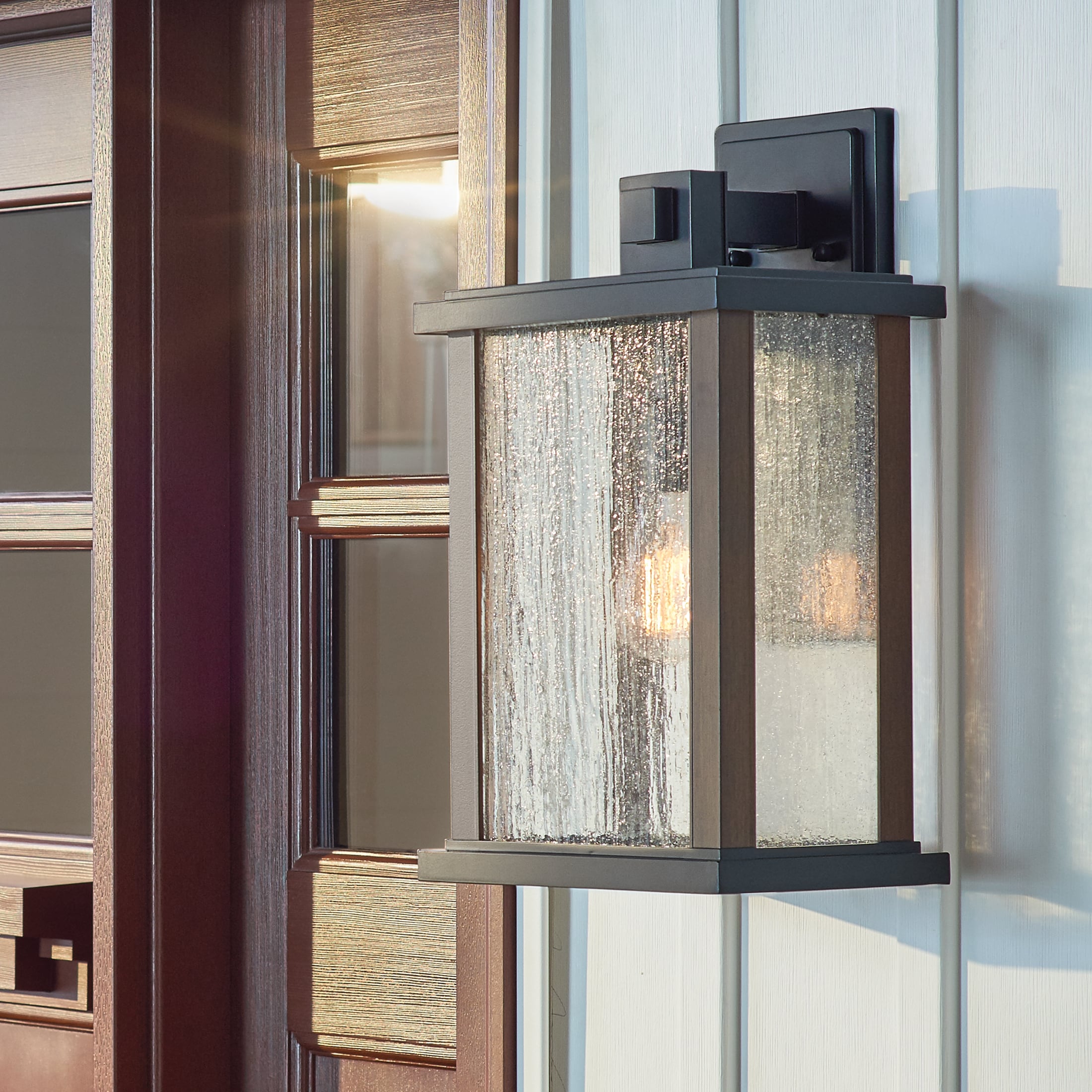 Kichler Marimount 1 -Light 17-in H Black Hardwired Outdoor Wall Light