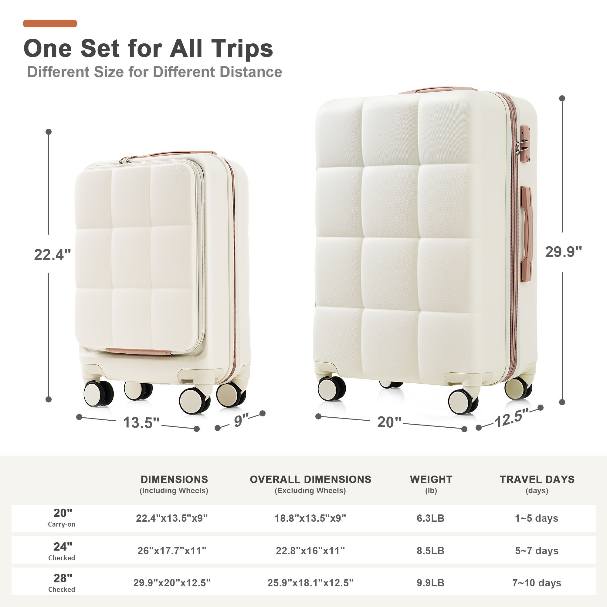 Bybafun YD9600021 Luggage-And-Luggage-Sets - View #2
