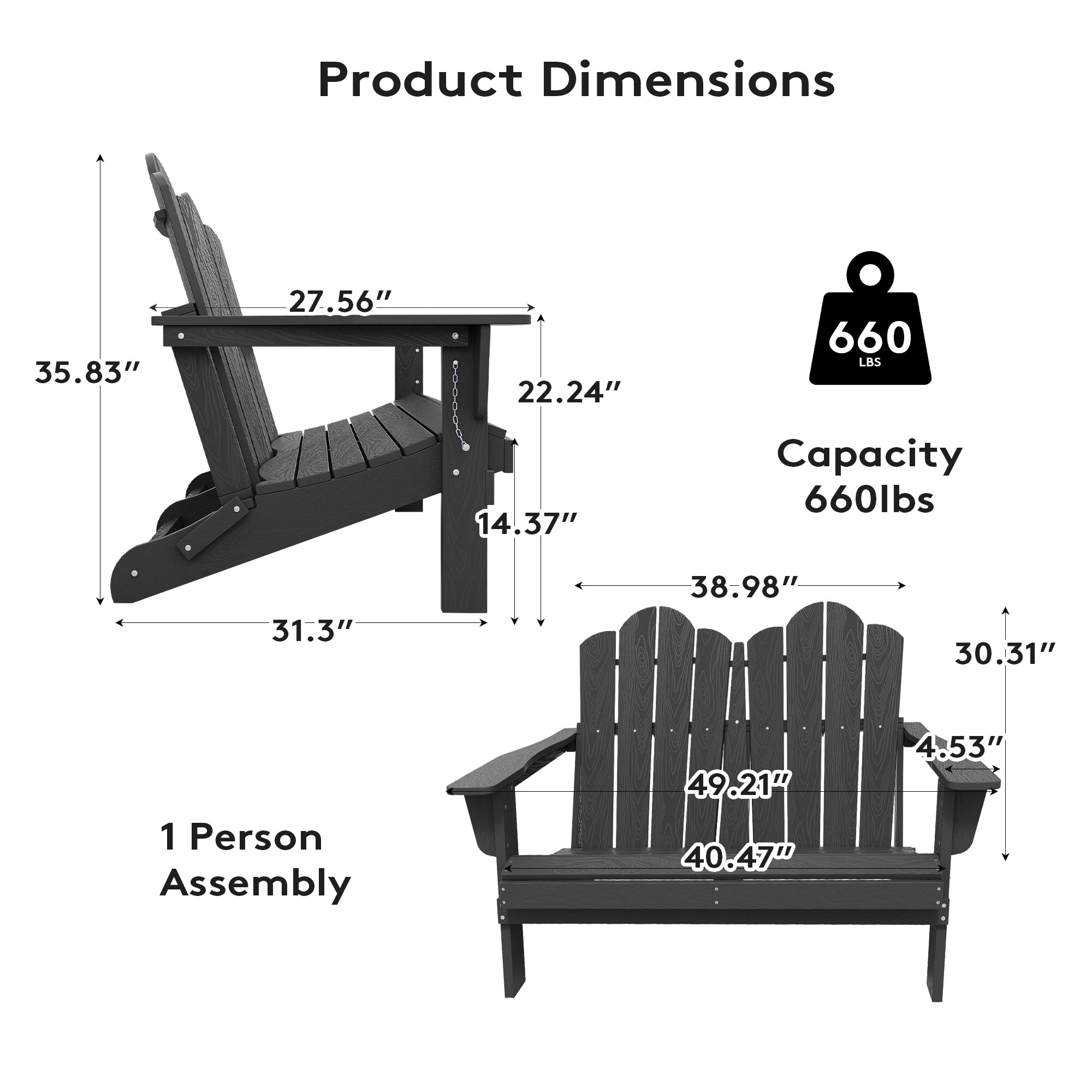 VOUA 2YDY-GR Patio-Chairs - View #5
