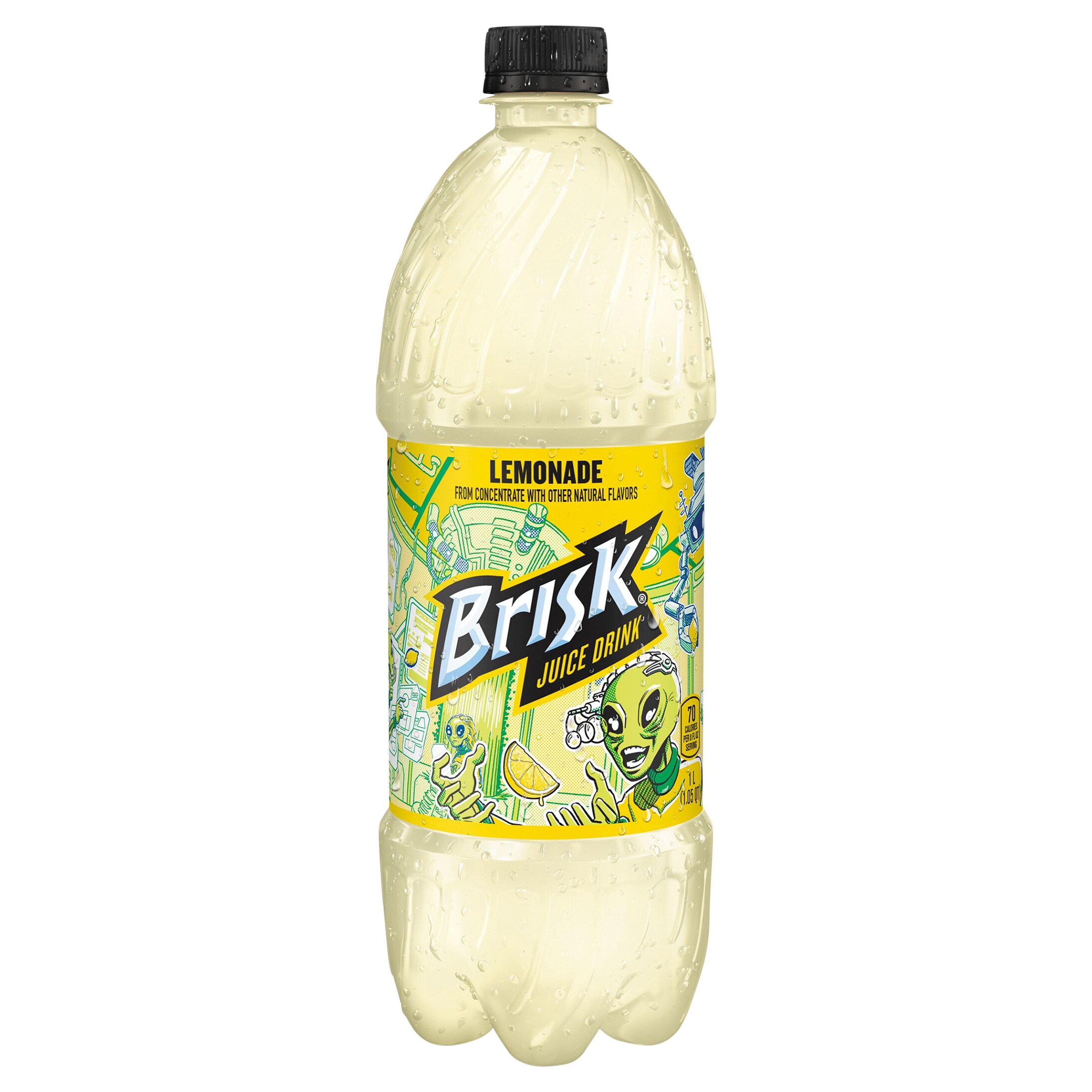 Brisk Lemonade Juice Drink 1Liters (Pack of 8  