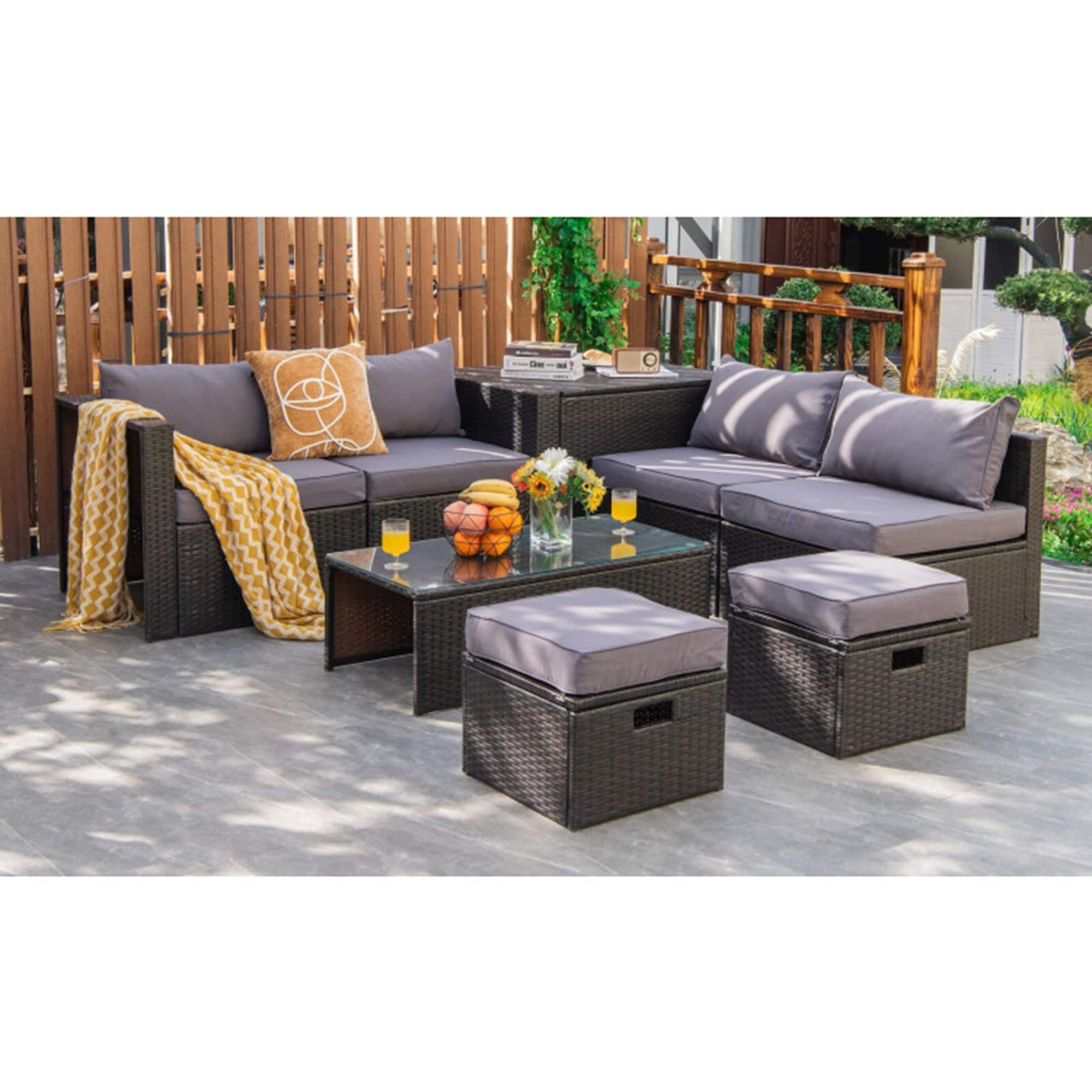 Clihome CL-GR+-68592 Patio-Conversation-Sets - View #3