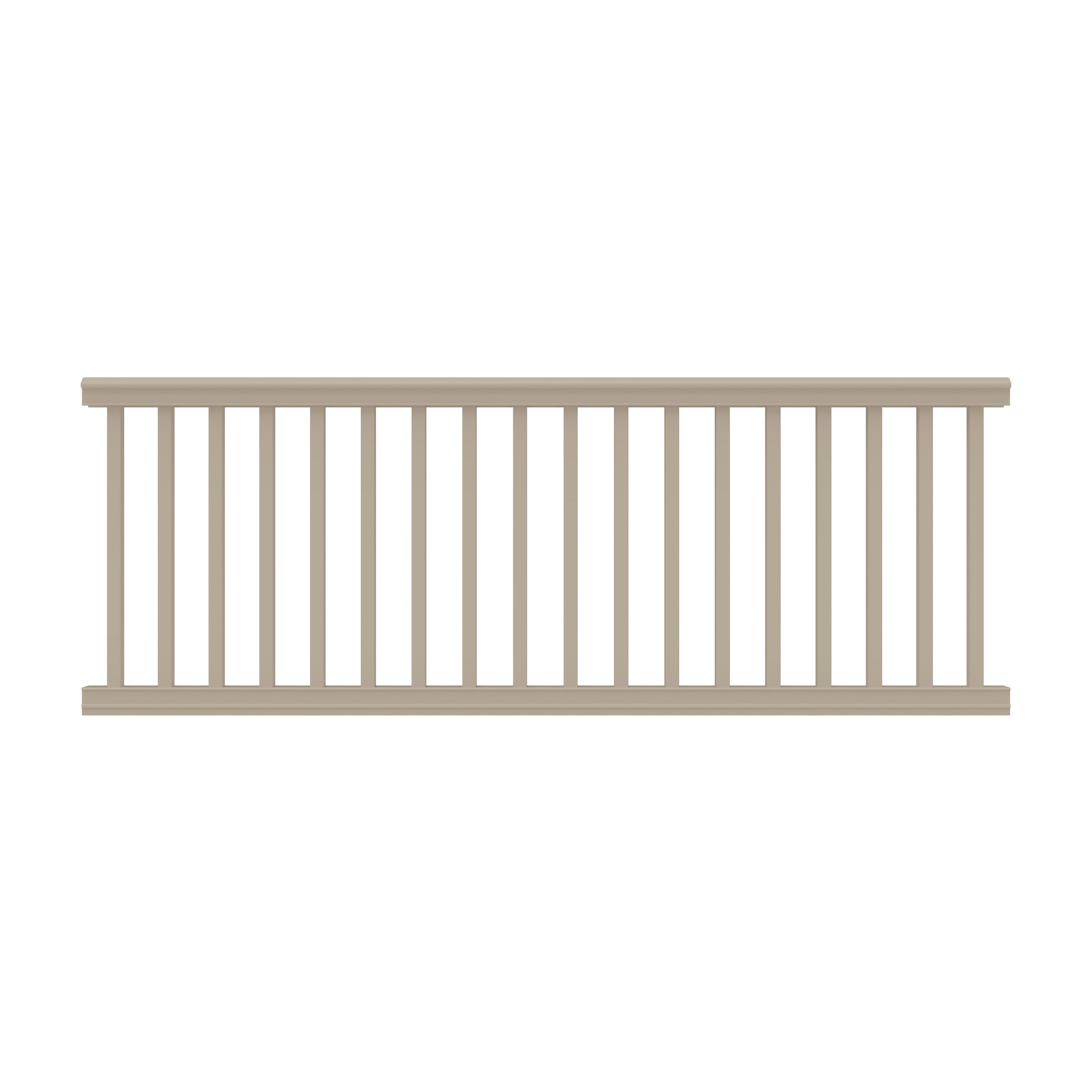 Freedom 73053660 Bella Premier Series 8-ft x 36-in Clay Vinyl Deck Rail Kit