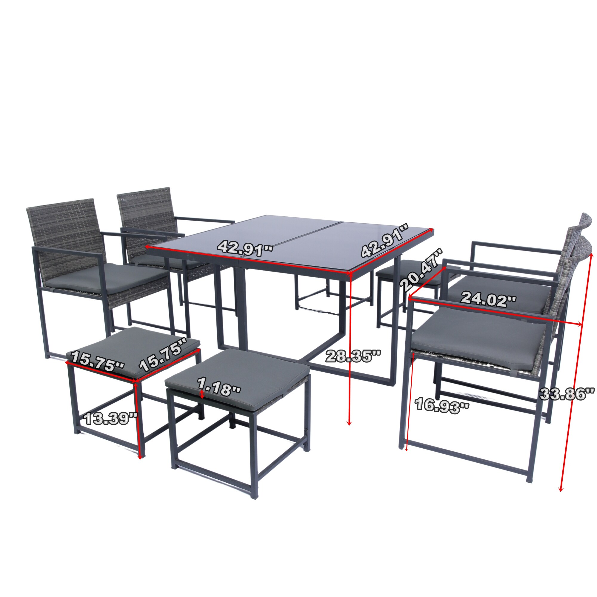Gaierptone CRX9FRW2Z1G Patio-Dining-Sets - View #7
