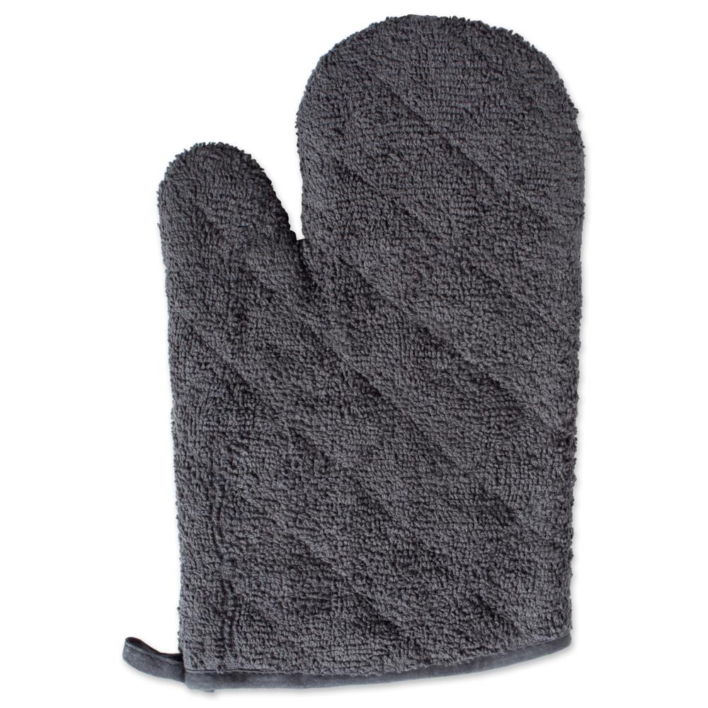 DII Black Terry Oven Mitt (Set of 2) - 7x13-in - Heat Resistant - Cotton  Fabric - Easy Storage - Perfect for Daily Use - by [Manufacturer] in the  Kitchen Towels department at