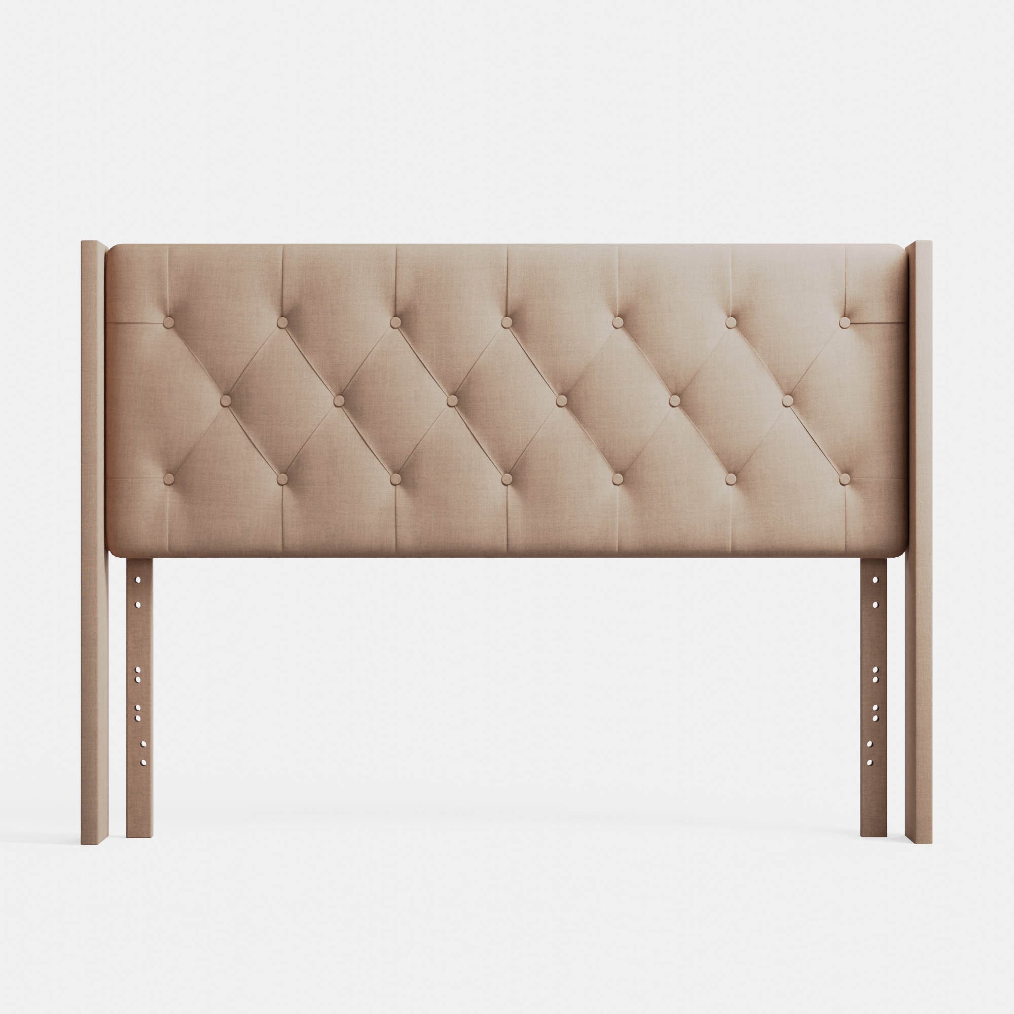 Brookside BSTT0303BEUHB Bella Wingback Beige Twin Upholstered Headboard