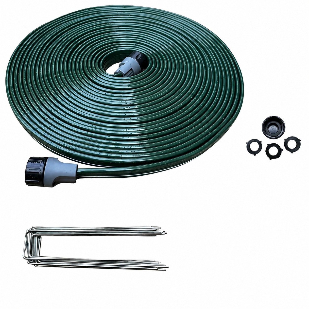 Etokfoks -  50 ft Sprinkler and Soaker Hose Flat Heavy Duty No Kink Lawn Irrigation Hose for Yard...