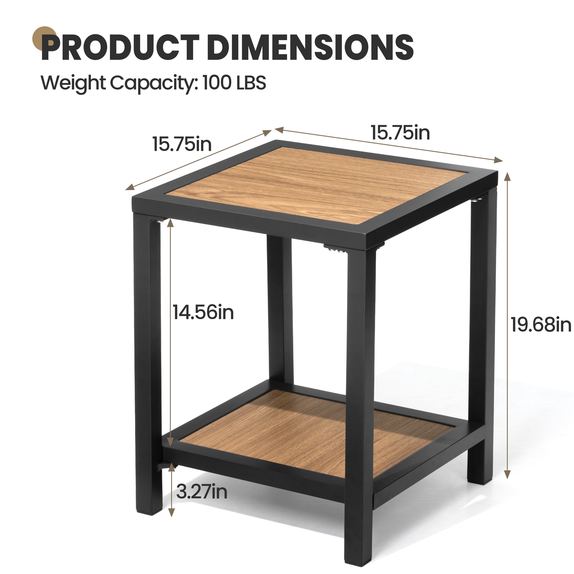 Crestlive Products CL-TB048BLK Patio-Tables - View #2