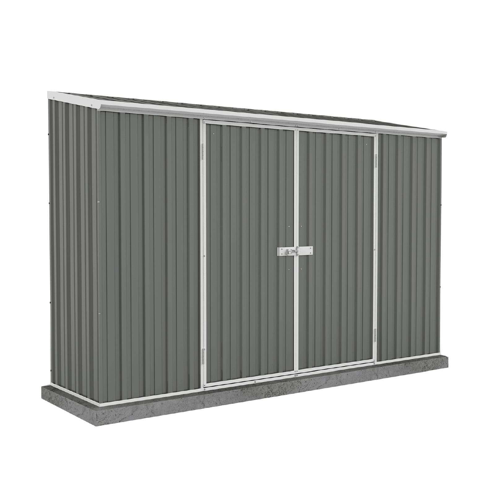 ABSCO AB1109 3-ft x 10-ft Space Saver Galvanized steel Storage Shed