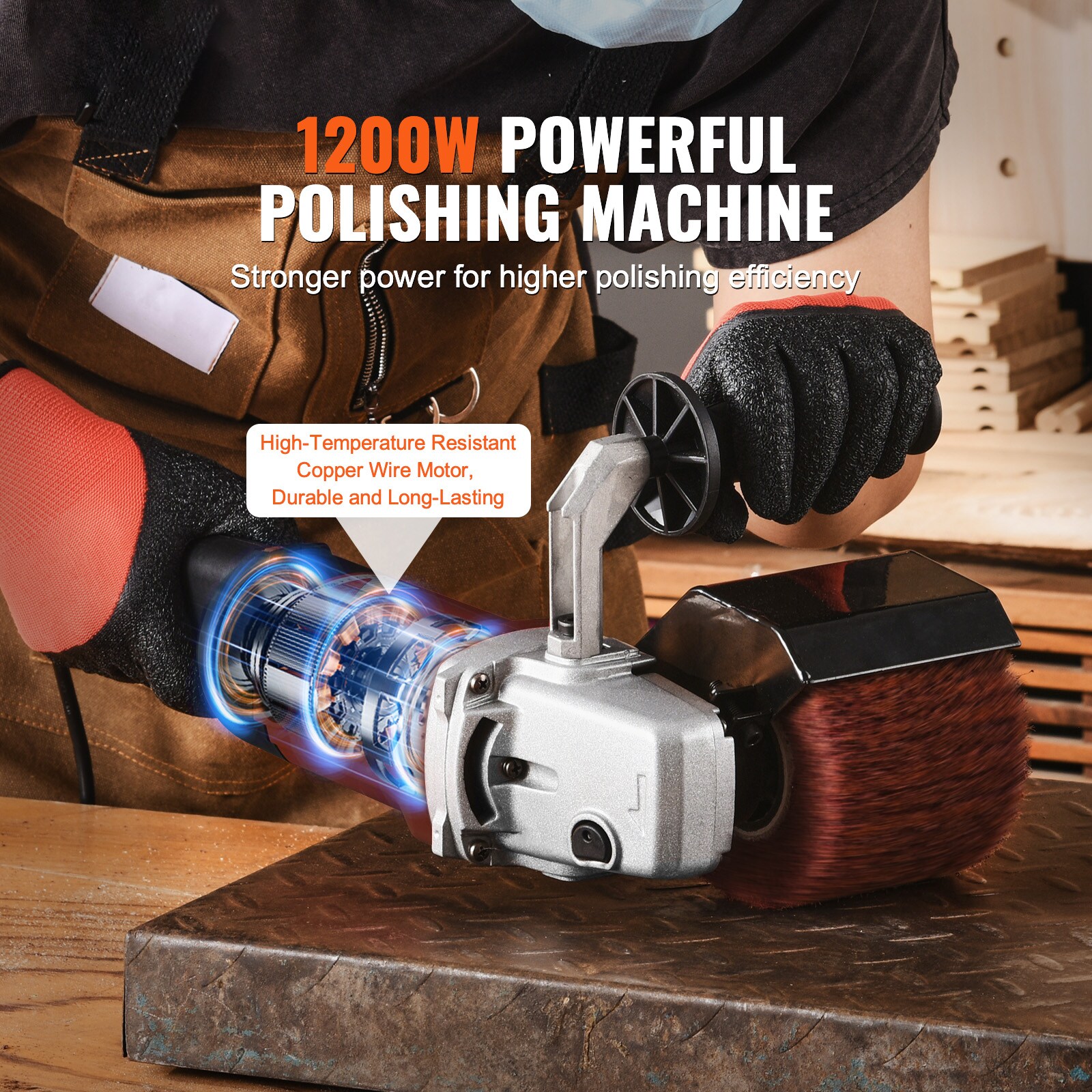 VEVOR SCLSJ1200W4L03992V1 Corded-Polishers - View #2