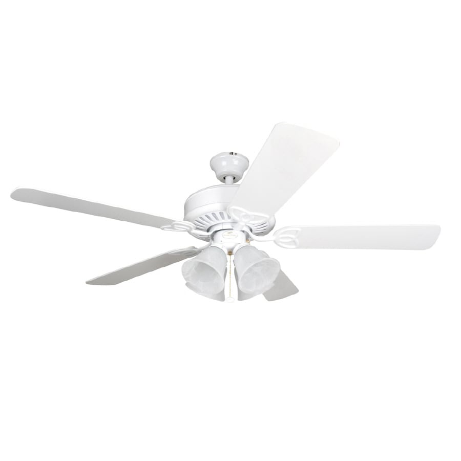 Harbor Breeze E BDB52MWW5BC4 Springfield 52-in Ceiling Fan with Light Kit (5-Blade)