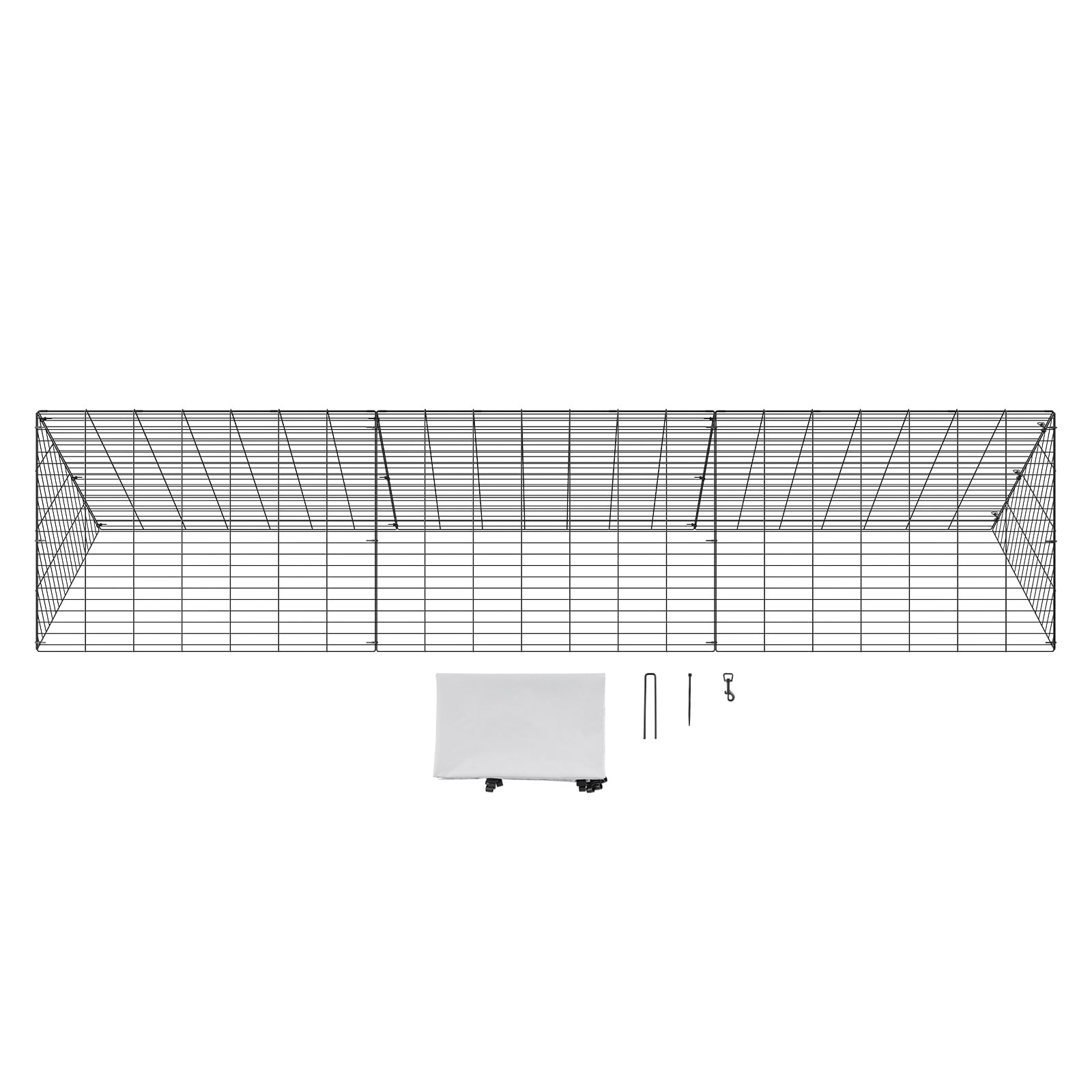 SVOPES SVOPESYJSDZXK08705V0 Black Metal Chicken coop