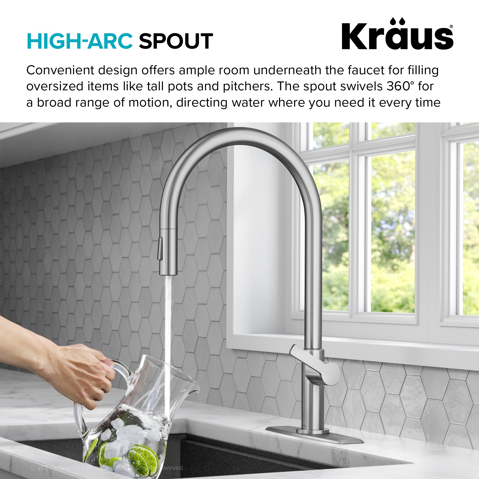 Kraus KPF-2821SFS-DP02SFS Kitchen-Faucets - View #7