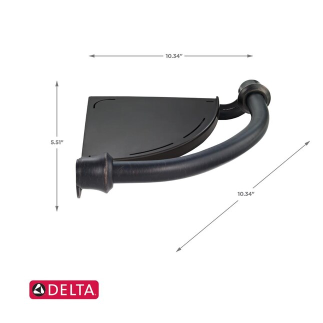 Delta Traditional 8.92-in Venetian Bronze Wall Mount Grab Bar Delta Traditional 8.92-in Venetian Bronze Wall Mount Grab Bar