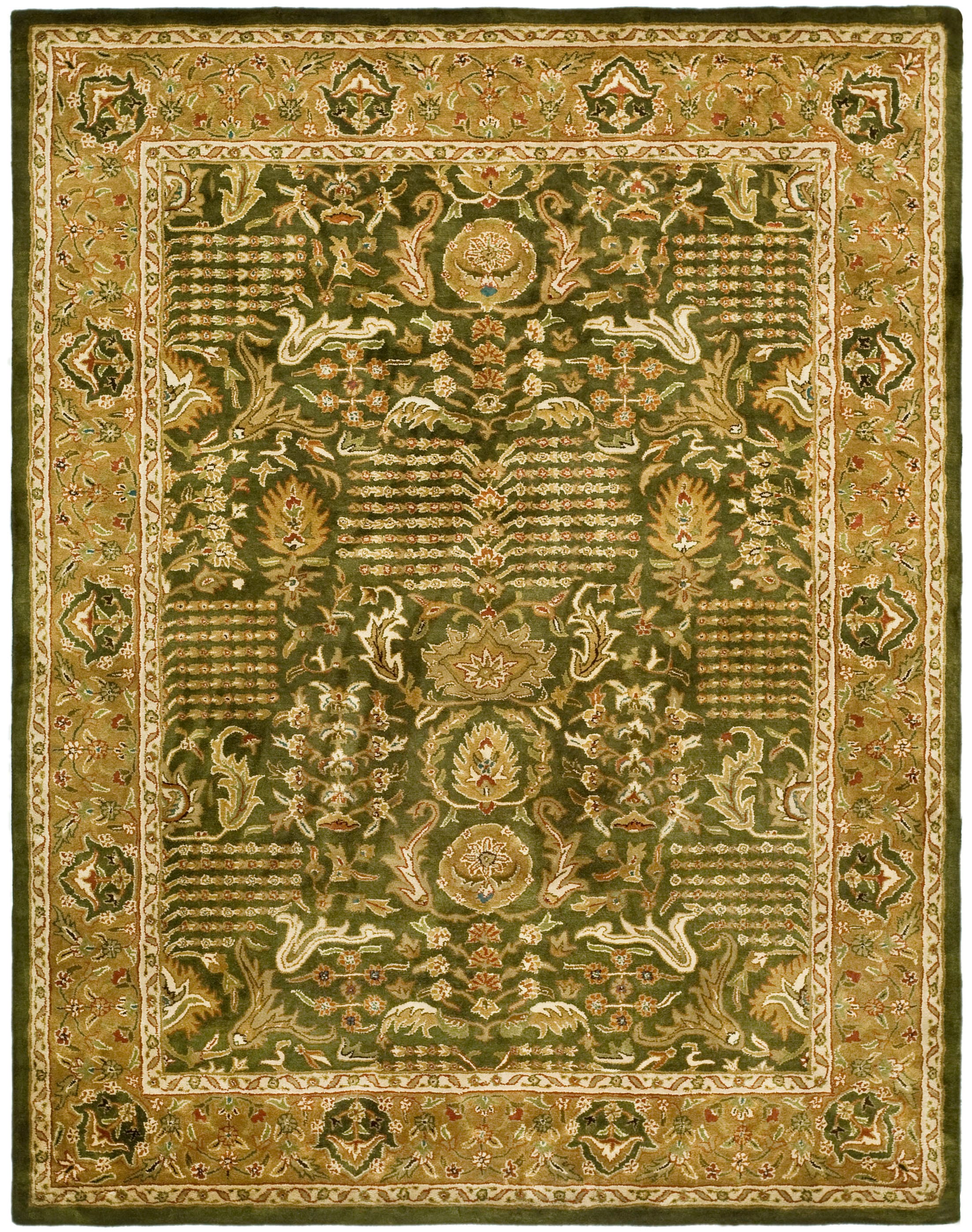 Classic Tufted Rug 764B  Lt.Grn/N.Gold 8 x 10 Rectangular Area rug