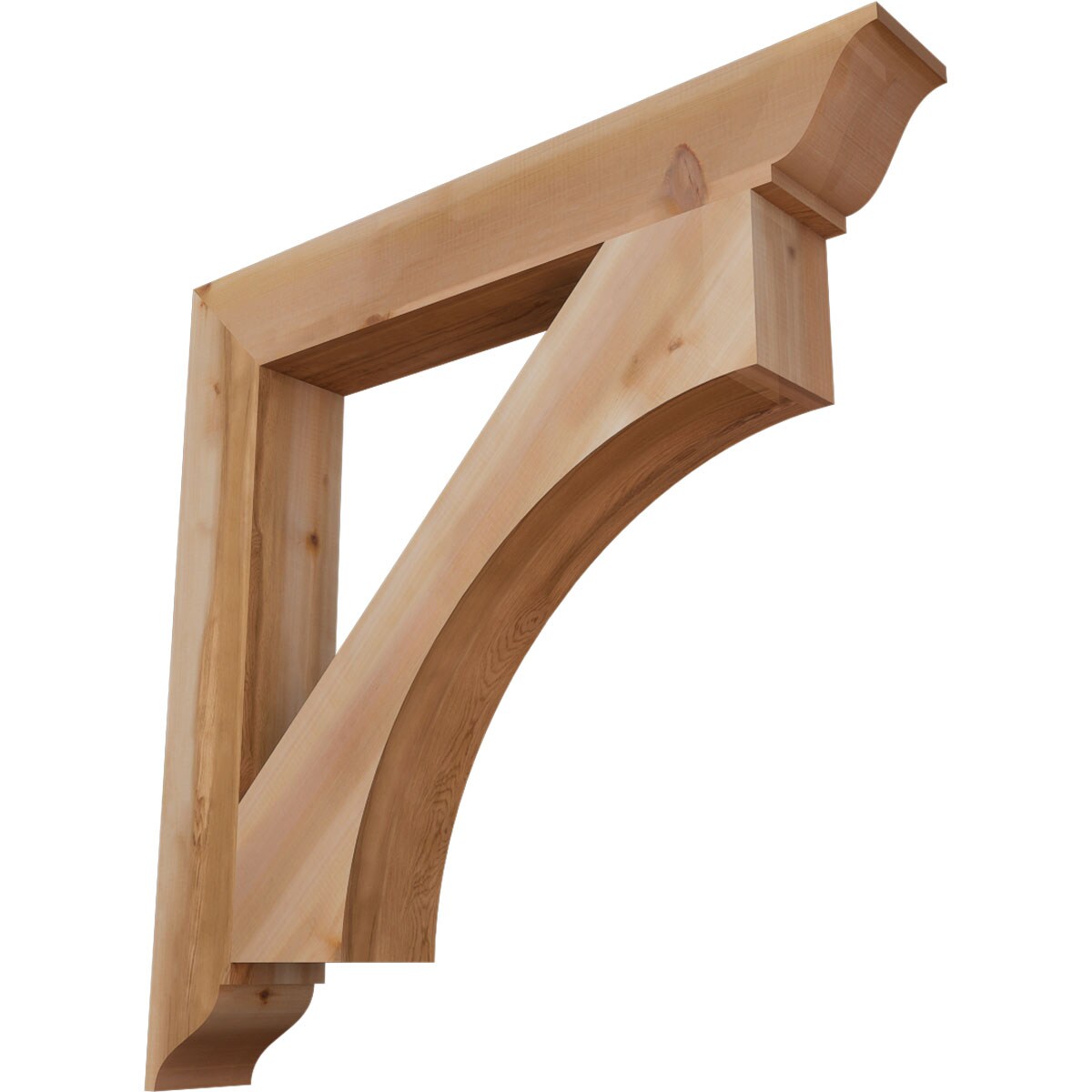 Ekena Millwork BKT06X42X42WTL01SWR Westlake traditional smooth 5-1/2-in x 42-in x 42-in Western red cedar Brown Wood Standard bracket