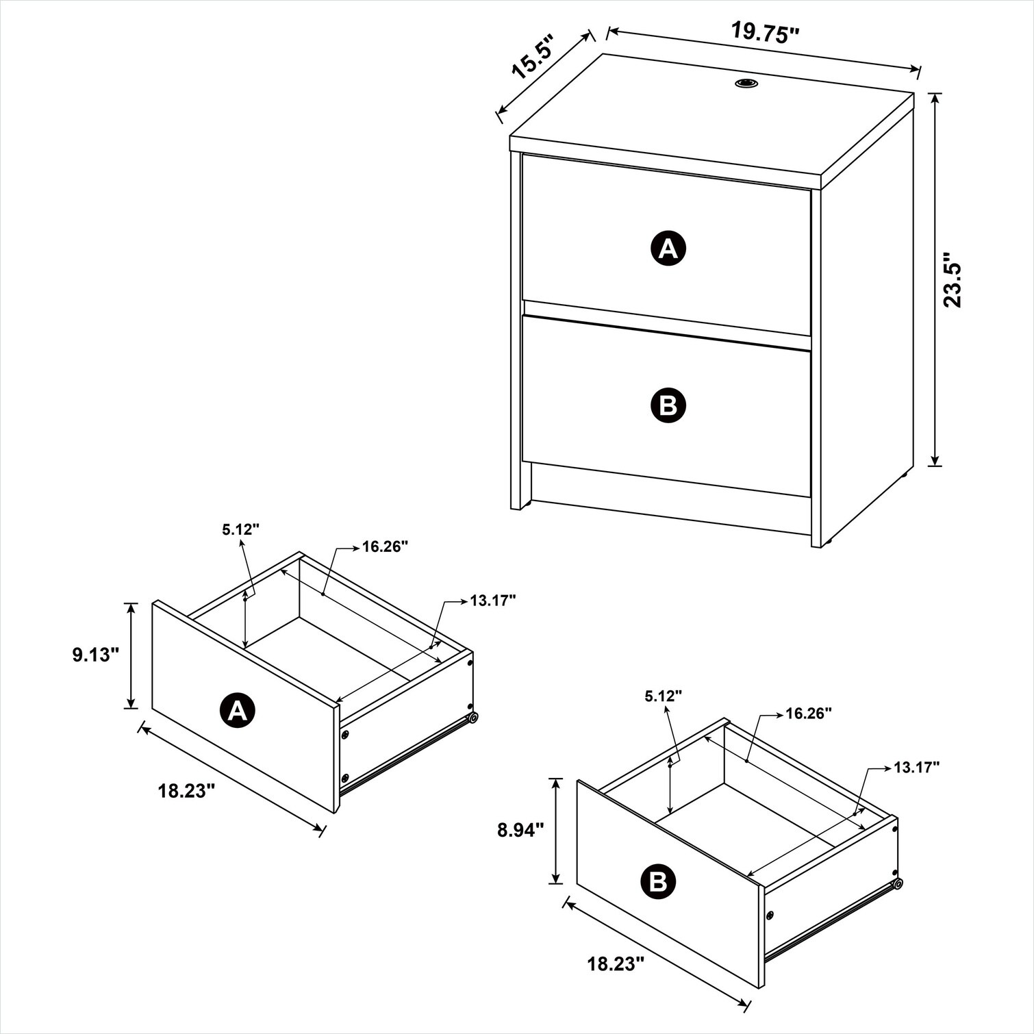 SunJet FGB92T686801 nightstands - View #5