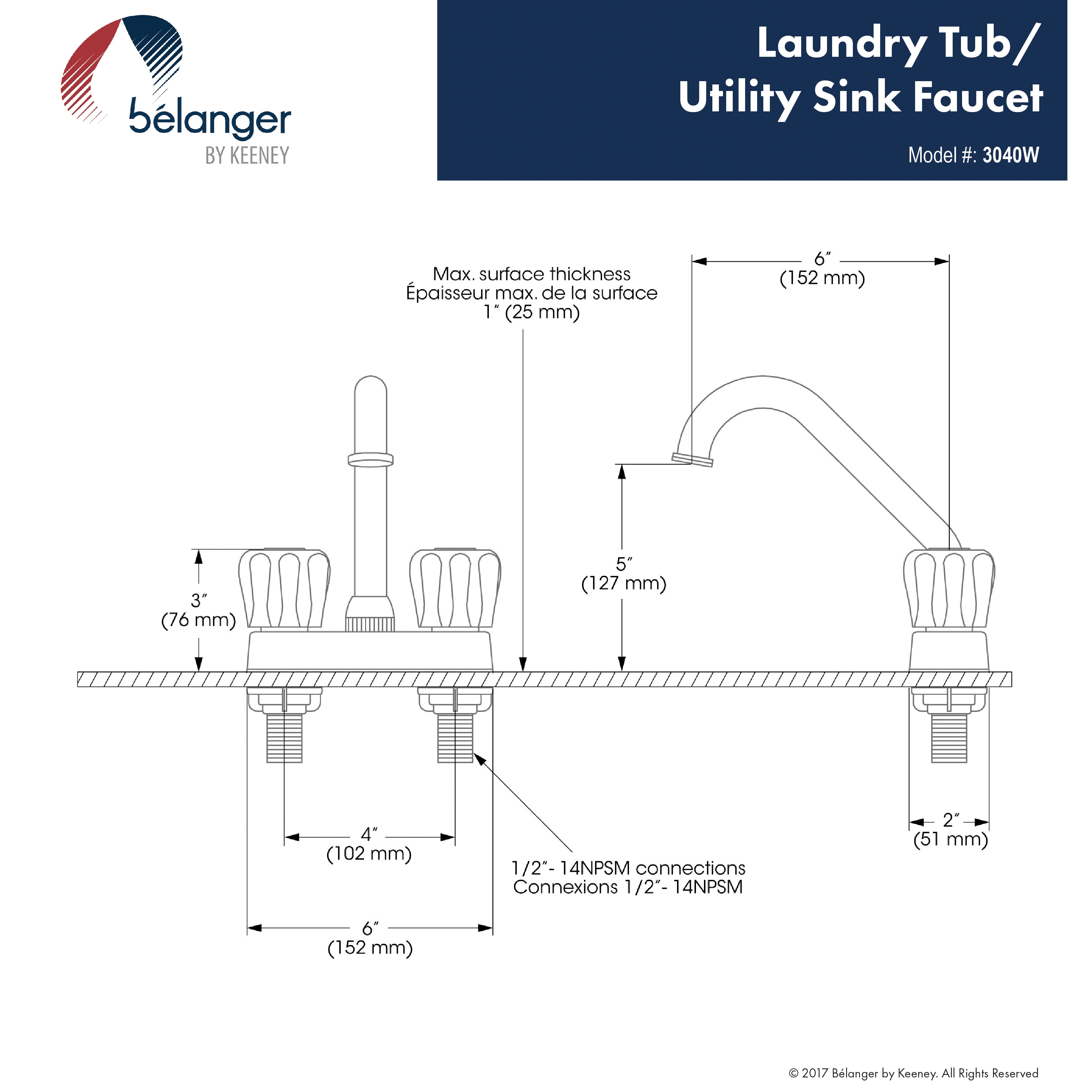 Belanger 3040W Laundry-Tub-Faucets - View #5