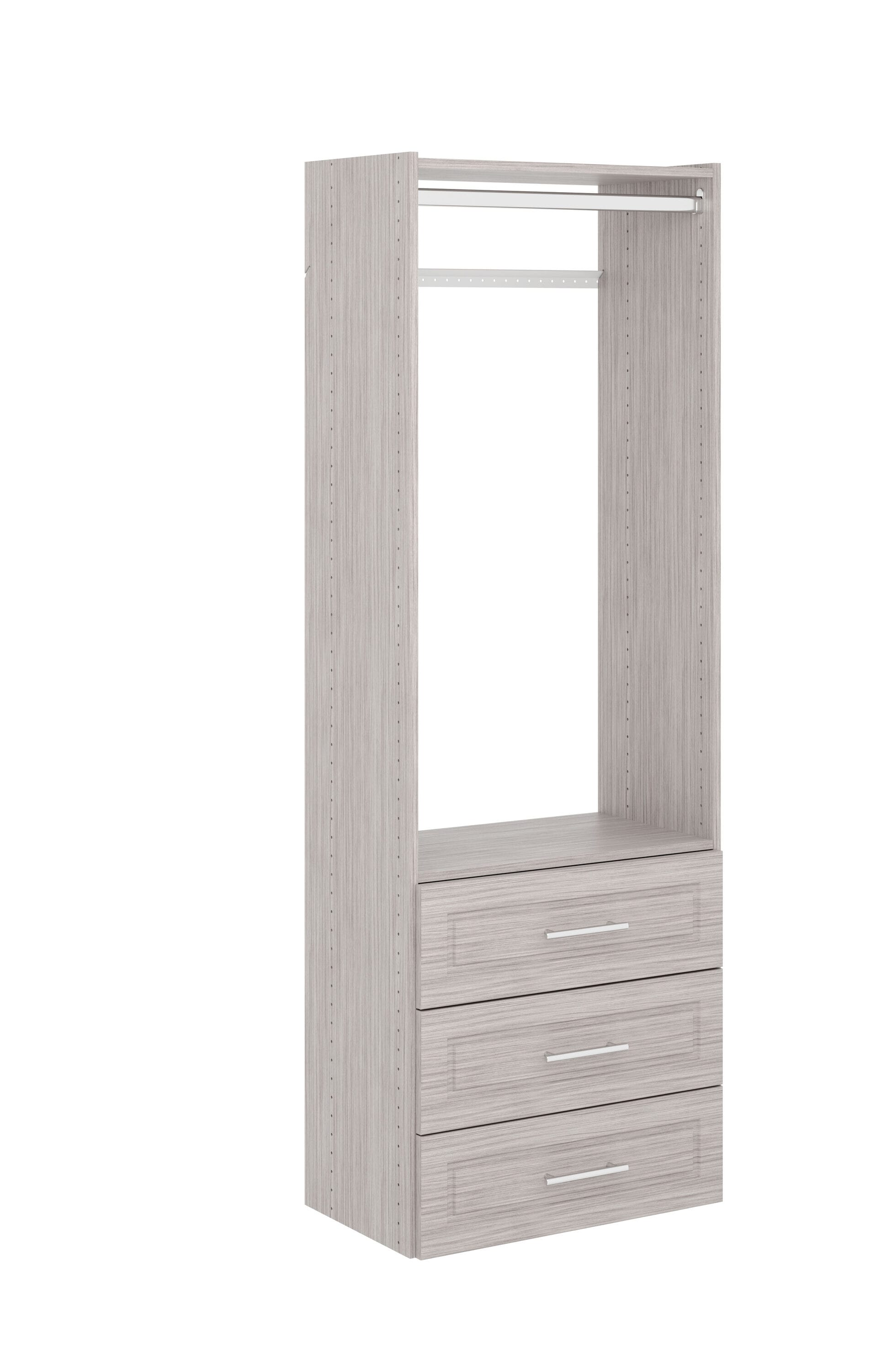 Easy Track PH170-CG 2.09-Feet to 2.09-Feet W x 6-Feet H Weathered Grey Solid Shelving Wood Closet System