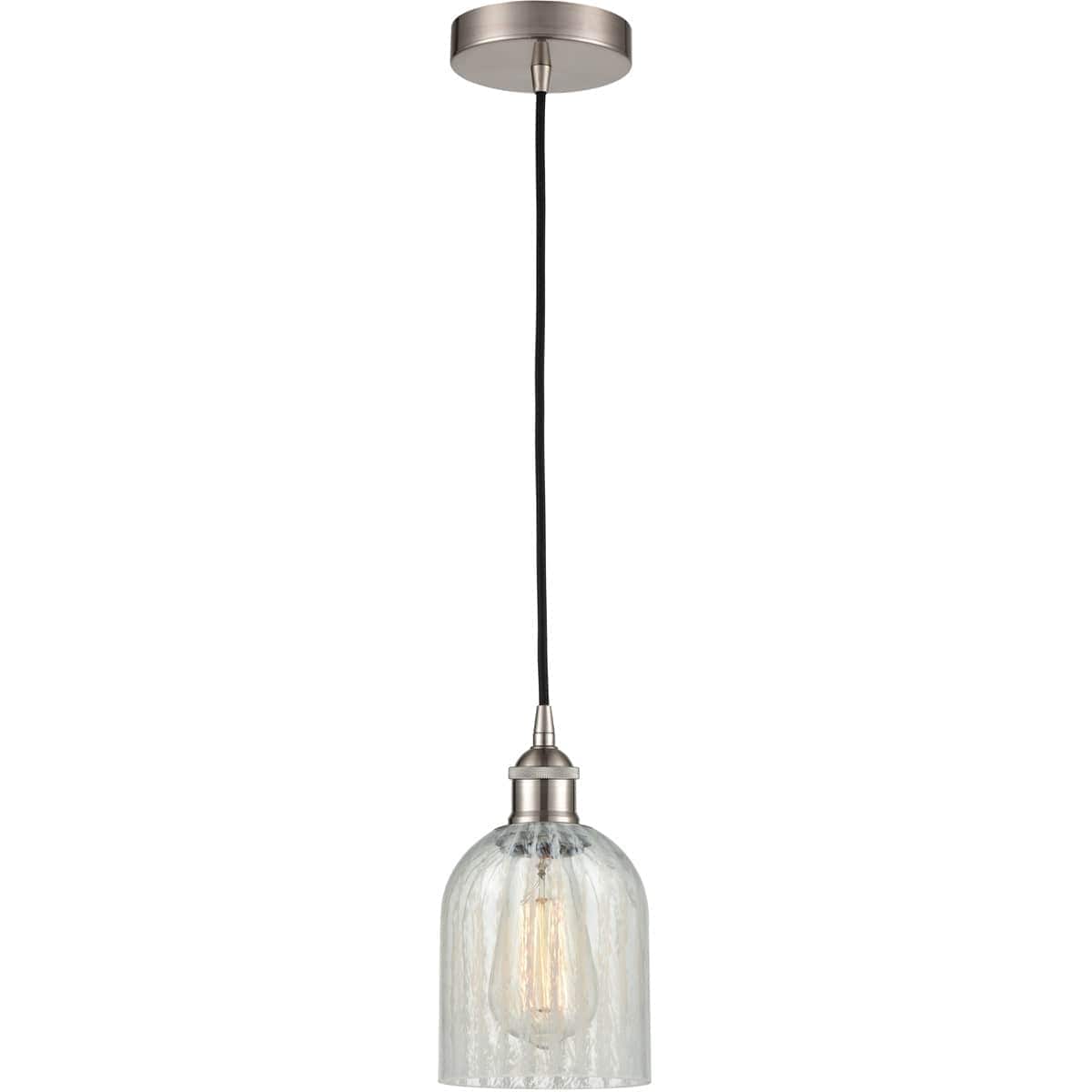 Innovations Lighting -  616-1P-SN-G2511 Edison Caledonia Mini Pendant Brushed Satin Nickel