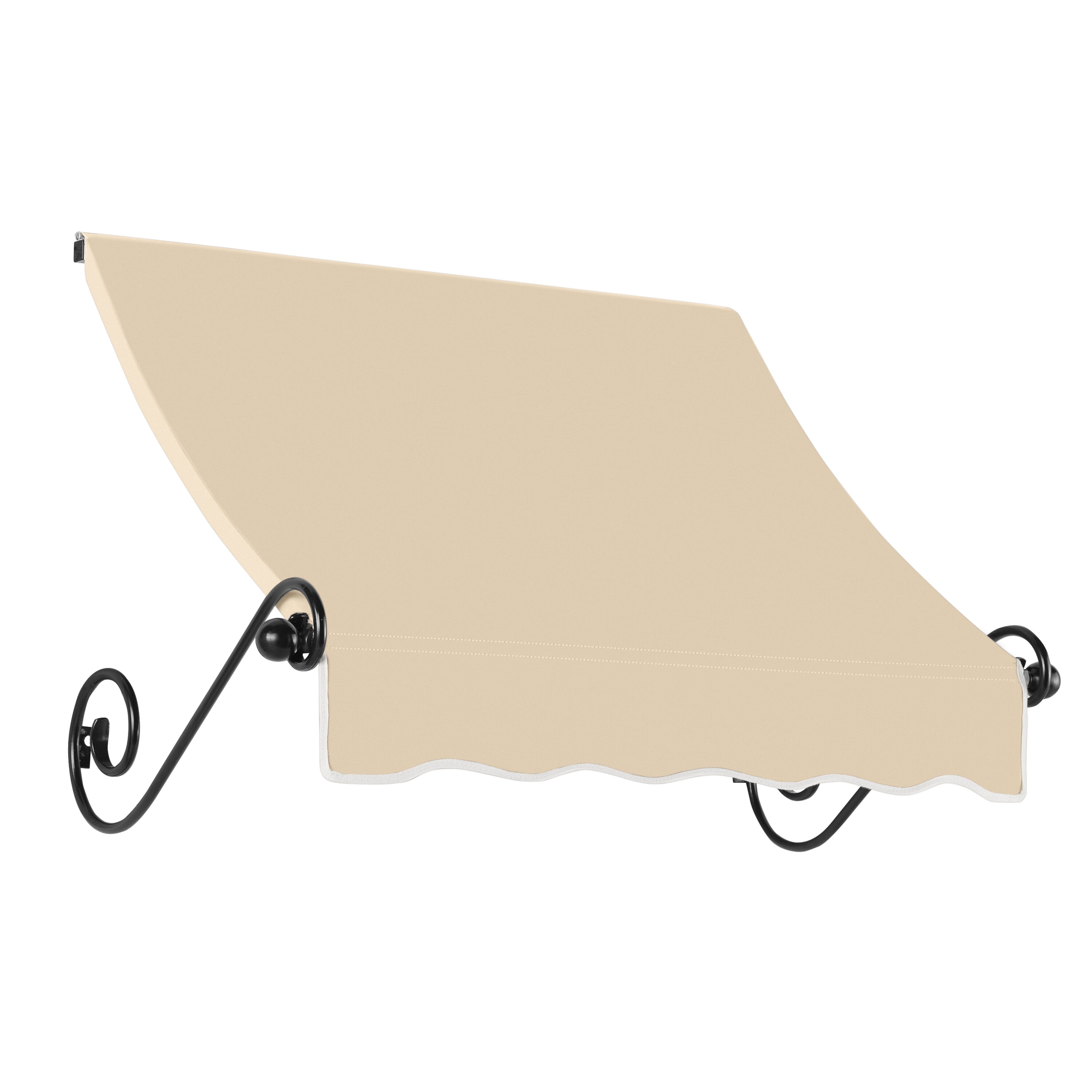 Awntech ECH23-L-3T Charleston 40.5-in Wide x 36-in Projection x 24-in Height Fabric Tan Solid Fixed Window/Door Awning