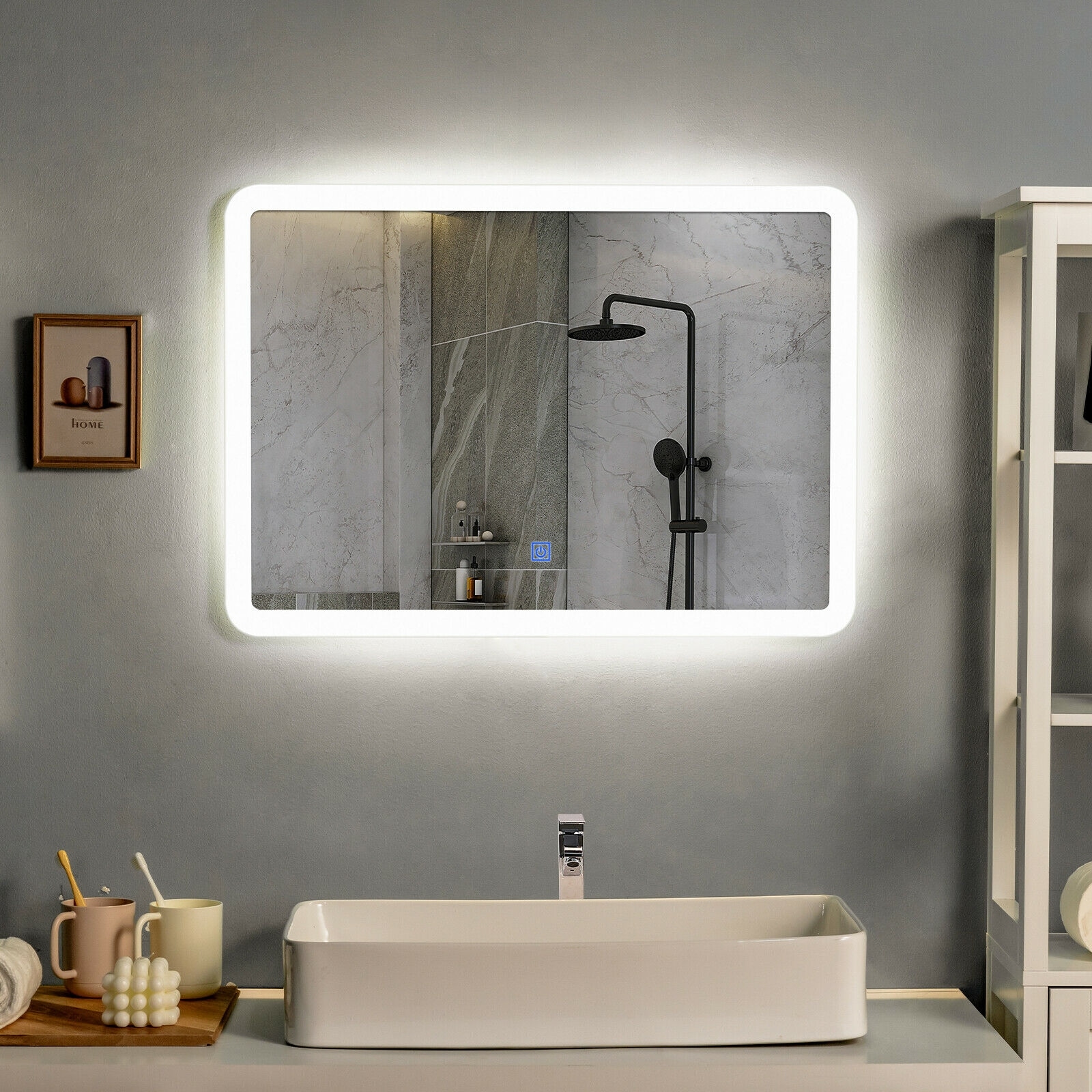 Slickblue D-CO-SU6367AB Framed-Bath-Mirrors - View #2