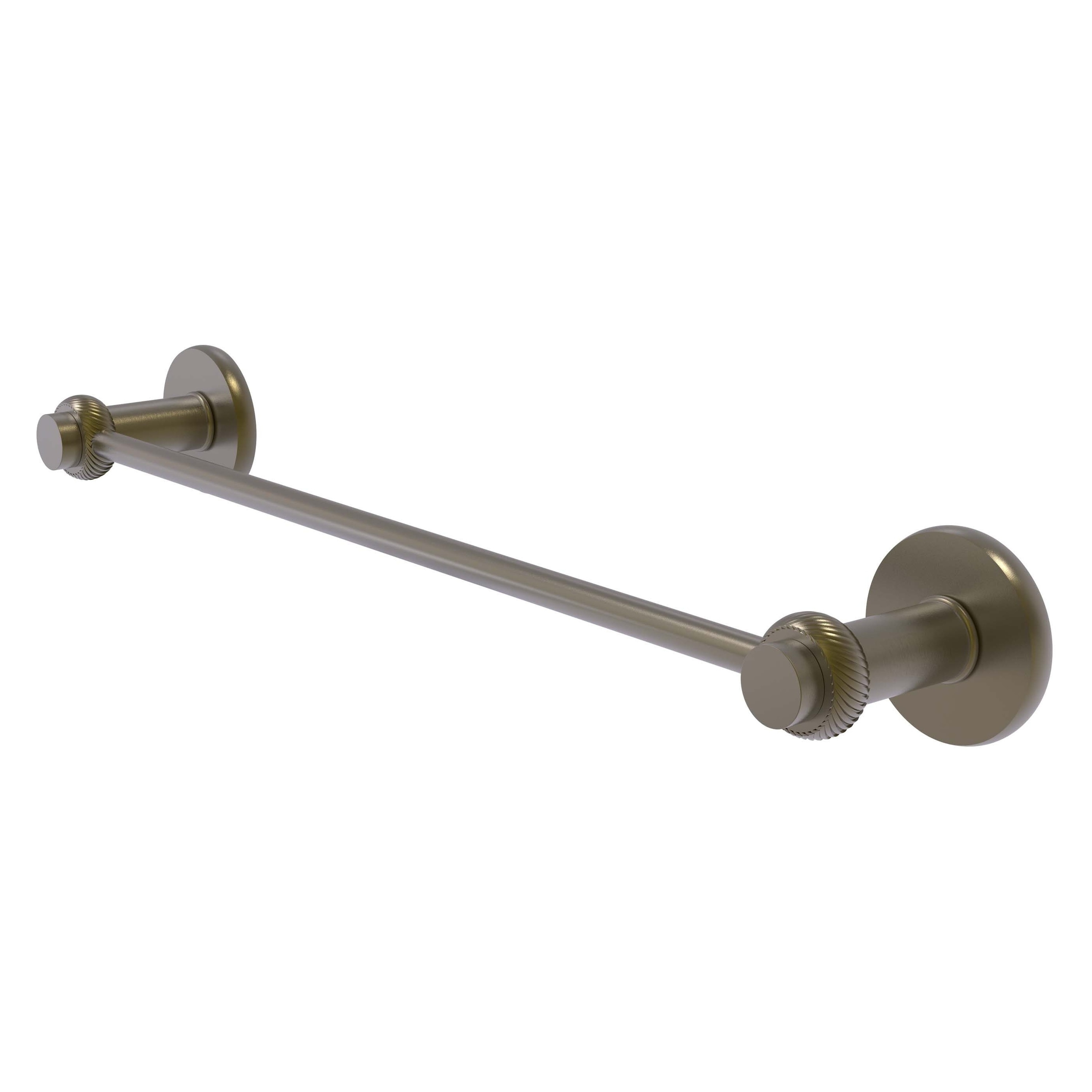 Allied Brass 931T/30-ABR Mercury 30-in Antique Brass Wall mount Single Towel Bar