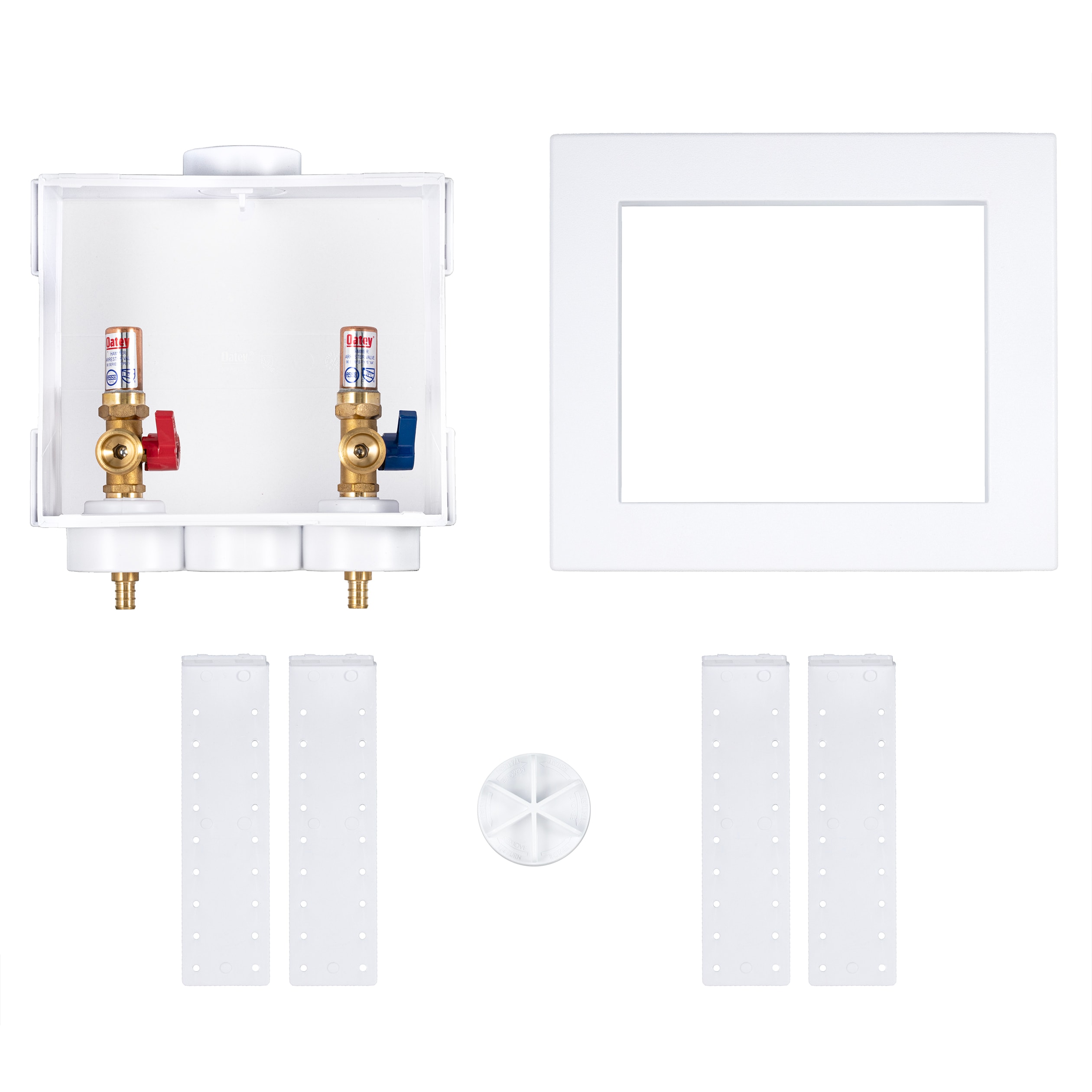 Oatey Quadtro Quarter turn ball valve PEX Washing machine Outlet Box