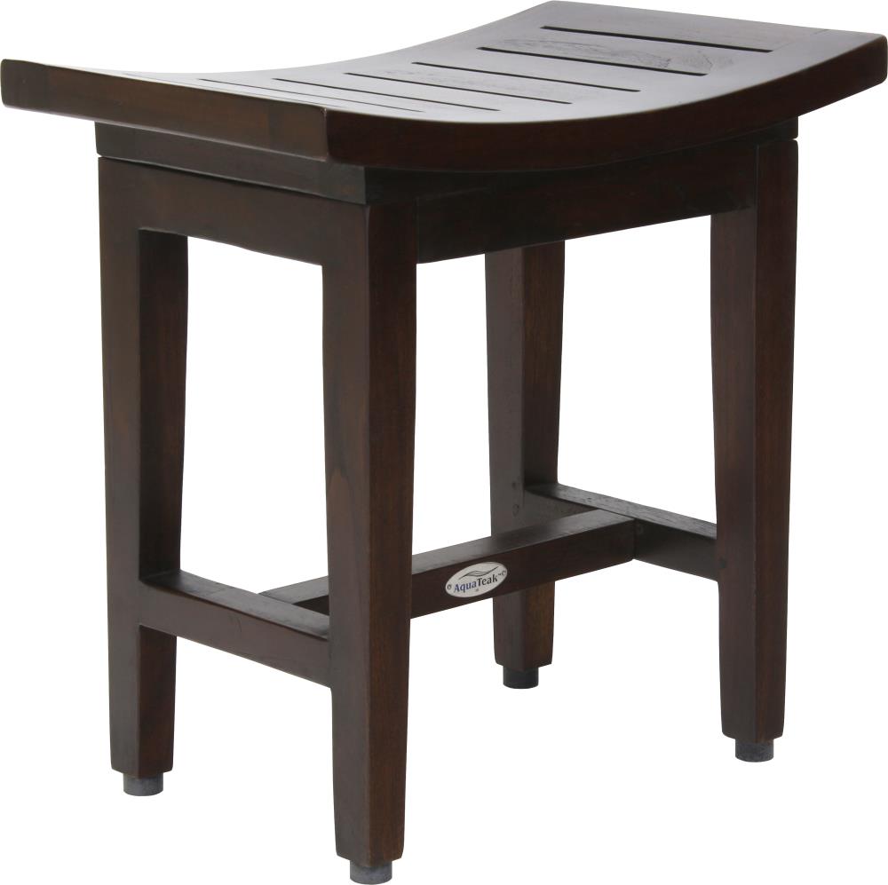 AquaTeak 497-M Mocha Wood Freestanding Shower chair