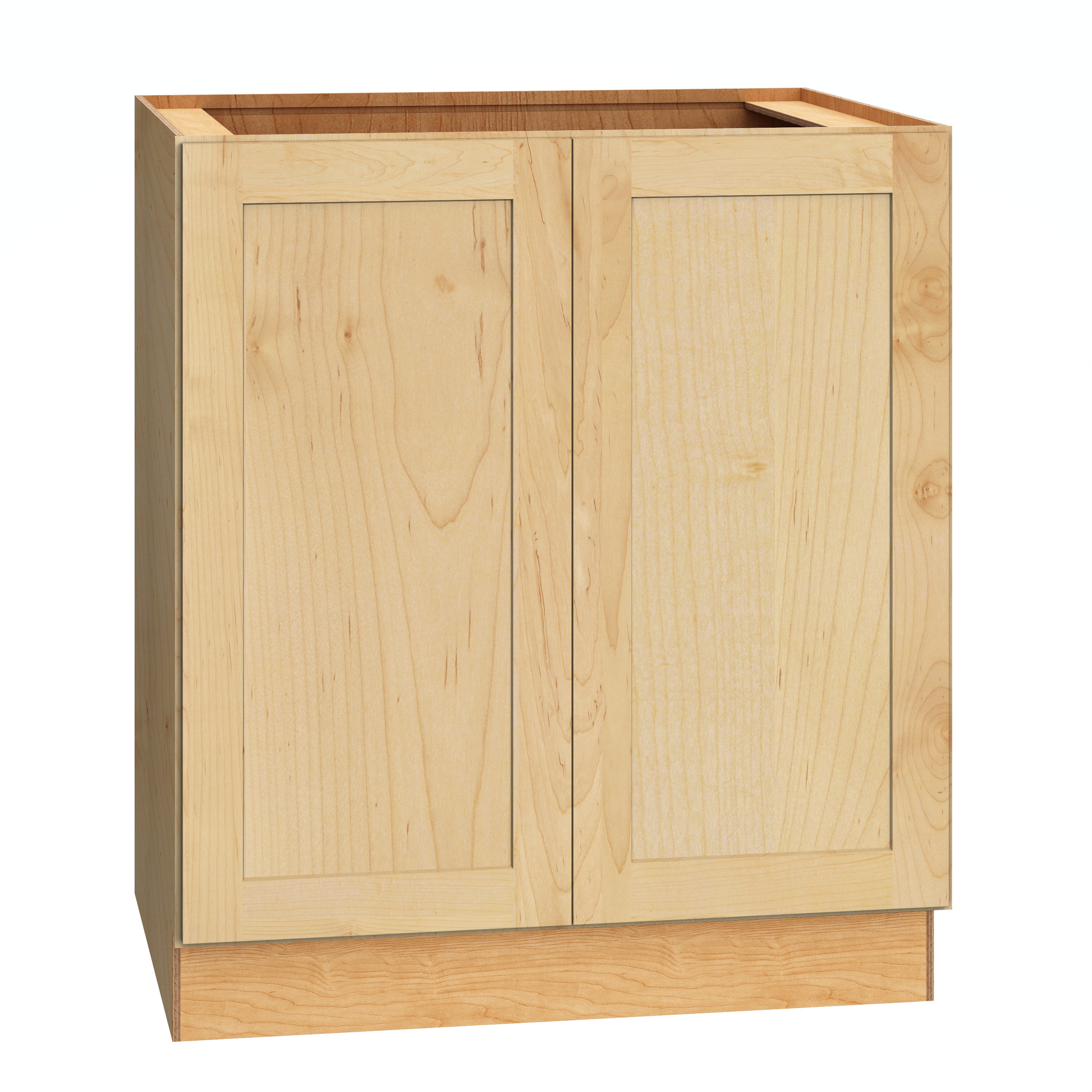 Diamond Express 62J-B30FH Jamestown 30-in W x 34.5-in H x 24-in D Natural Light Brown Base Fully assembled Plywood Cabinet (Recessed Panel Shaker)