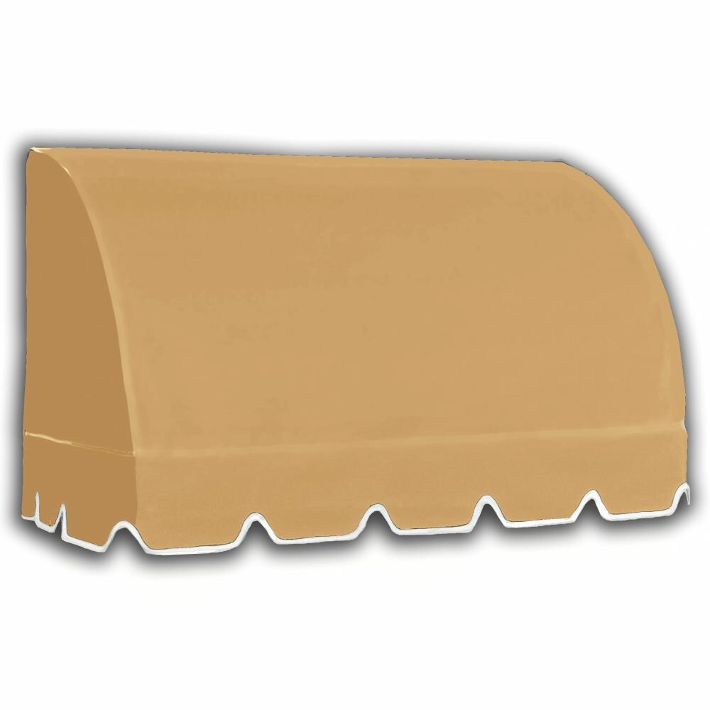 Awntech RS22-5T Savannah 64.5-in Wide x 24-in Projection x 31-in Height Fabric Tan Solid Fixed Patio Awning