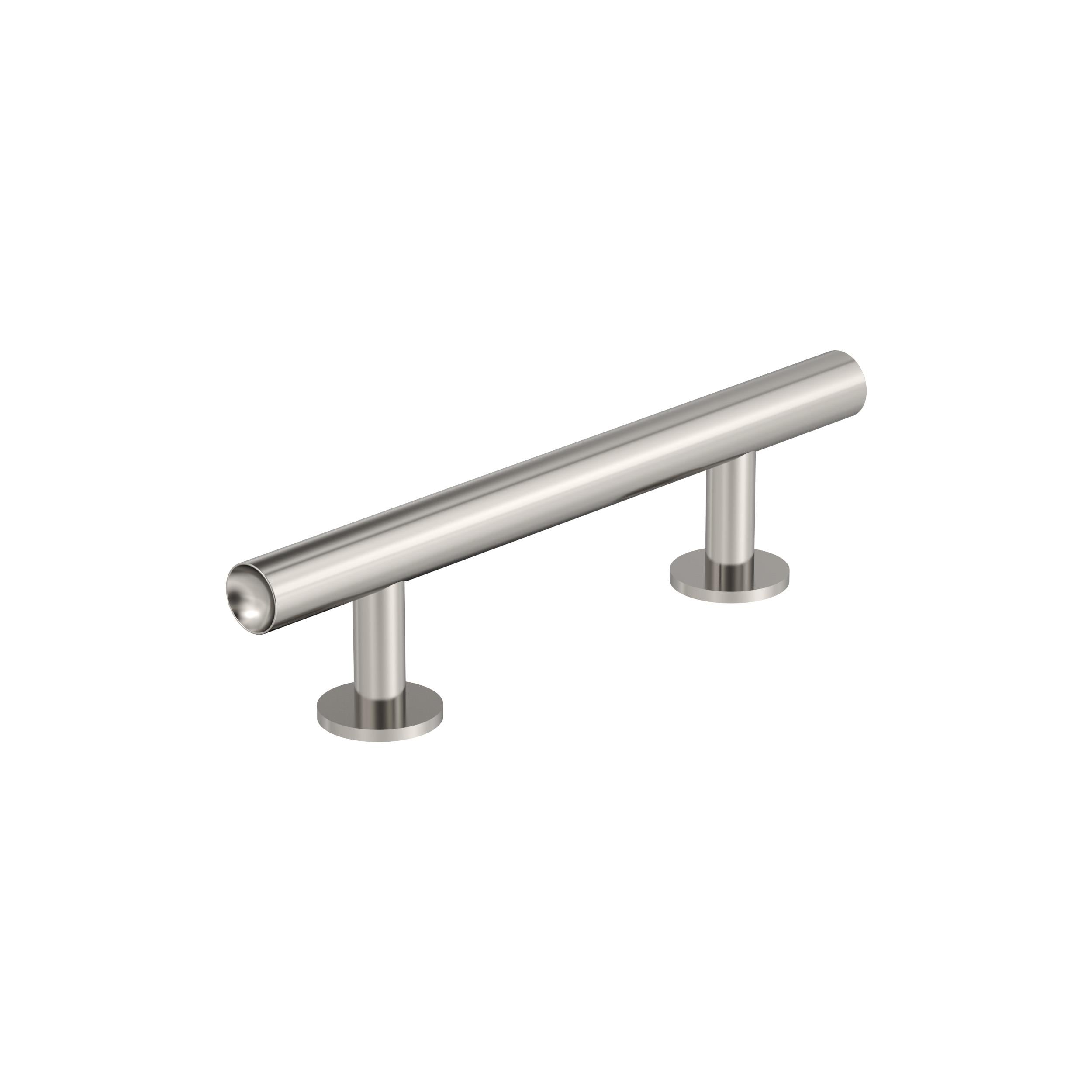 Polished Nickel 3" Bar Cabinet Pull with Mounting Hardware