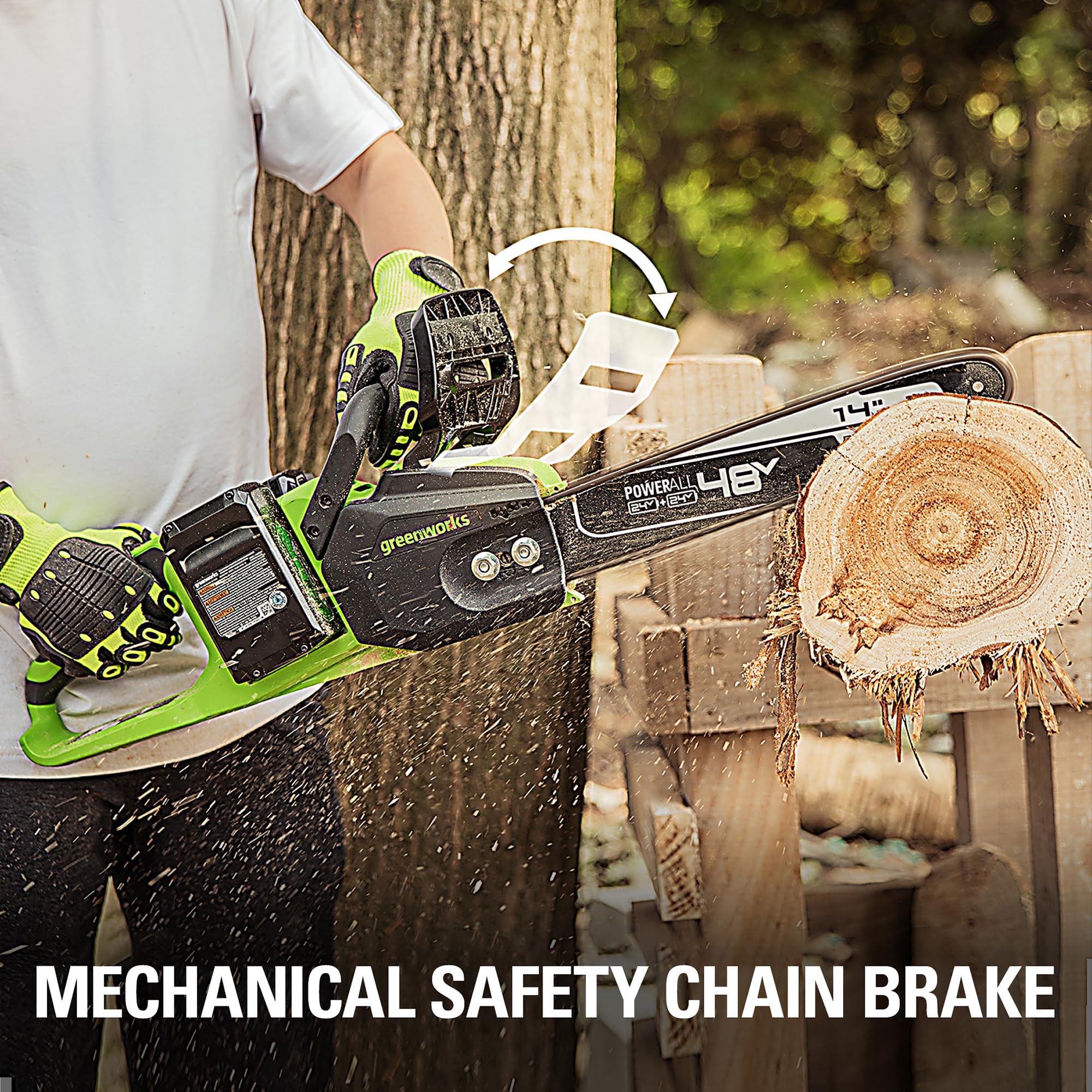 Greenworks CS48L4411 Cordless-Chainsaw - View #5