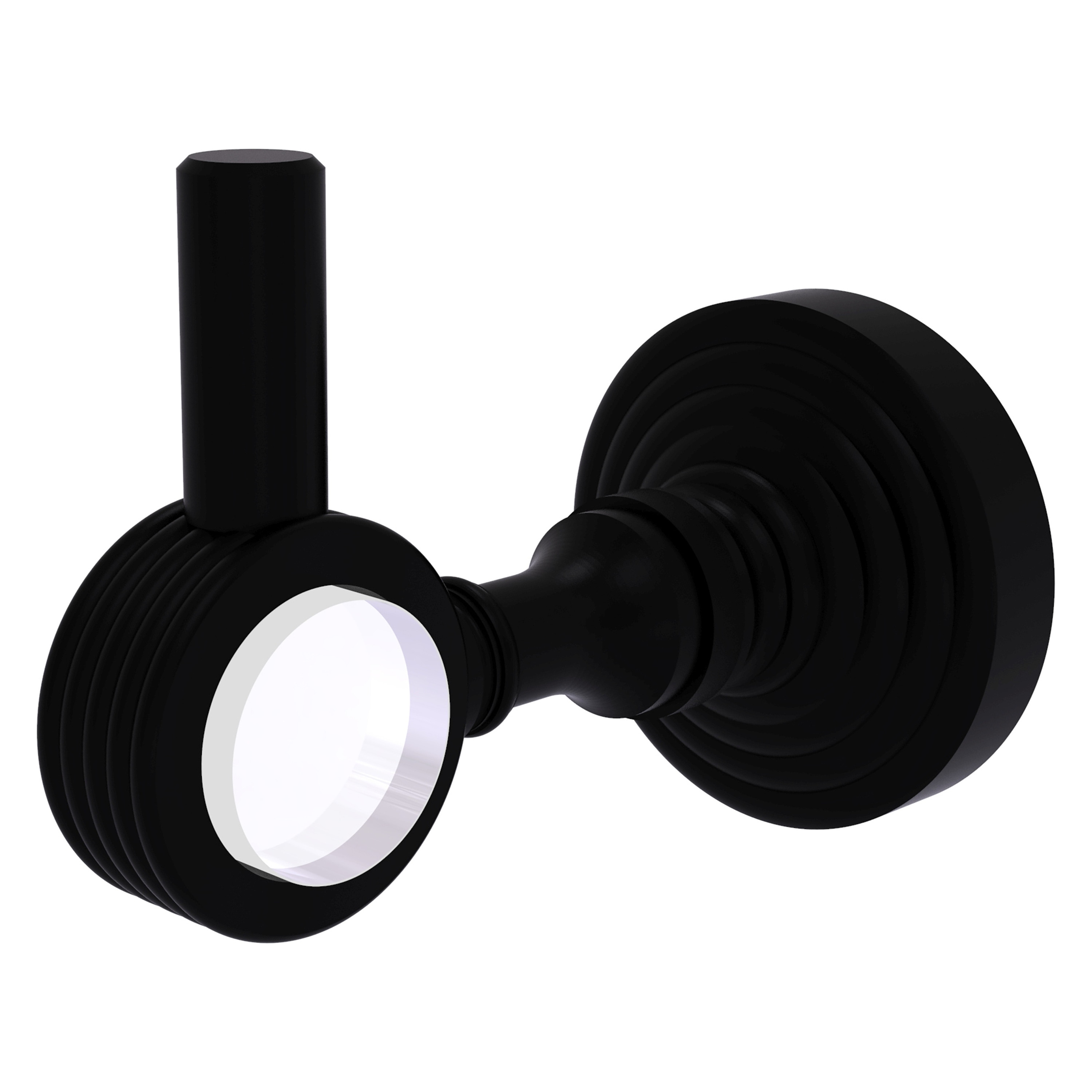 Allied Brass PG-20G-BKM Pacific Grove Matte Black Single -Hook Wall mount Towel Hook