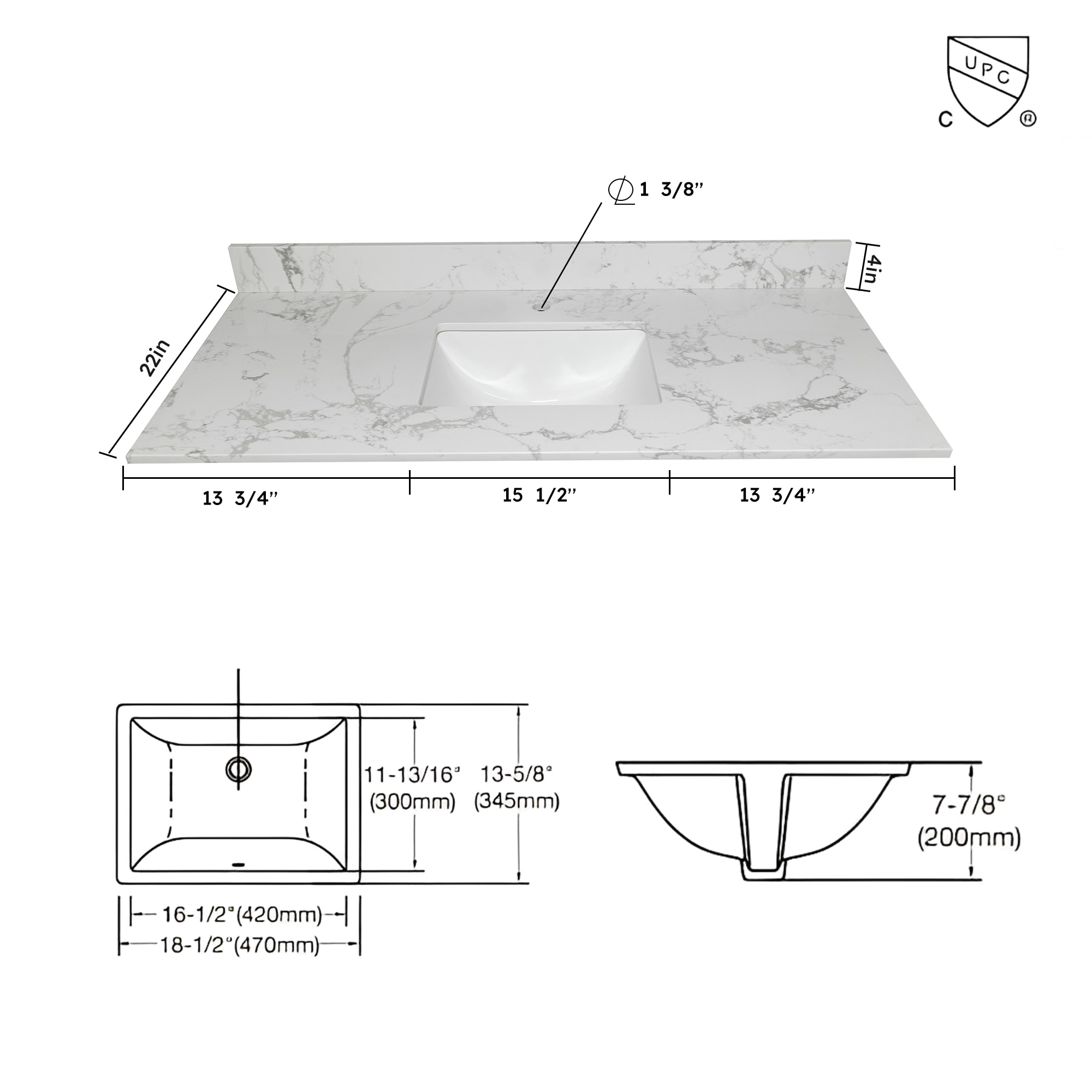 CASAINC MTL-50921988 Vanity-Tops - View #11
