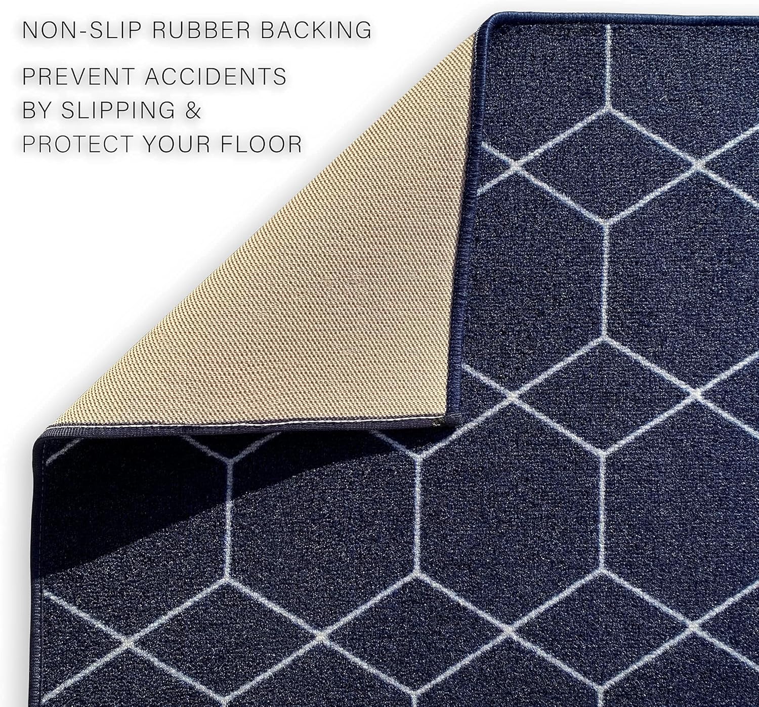 Playa Rug HEXNAVY-26X45 rugs - View #5