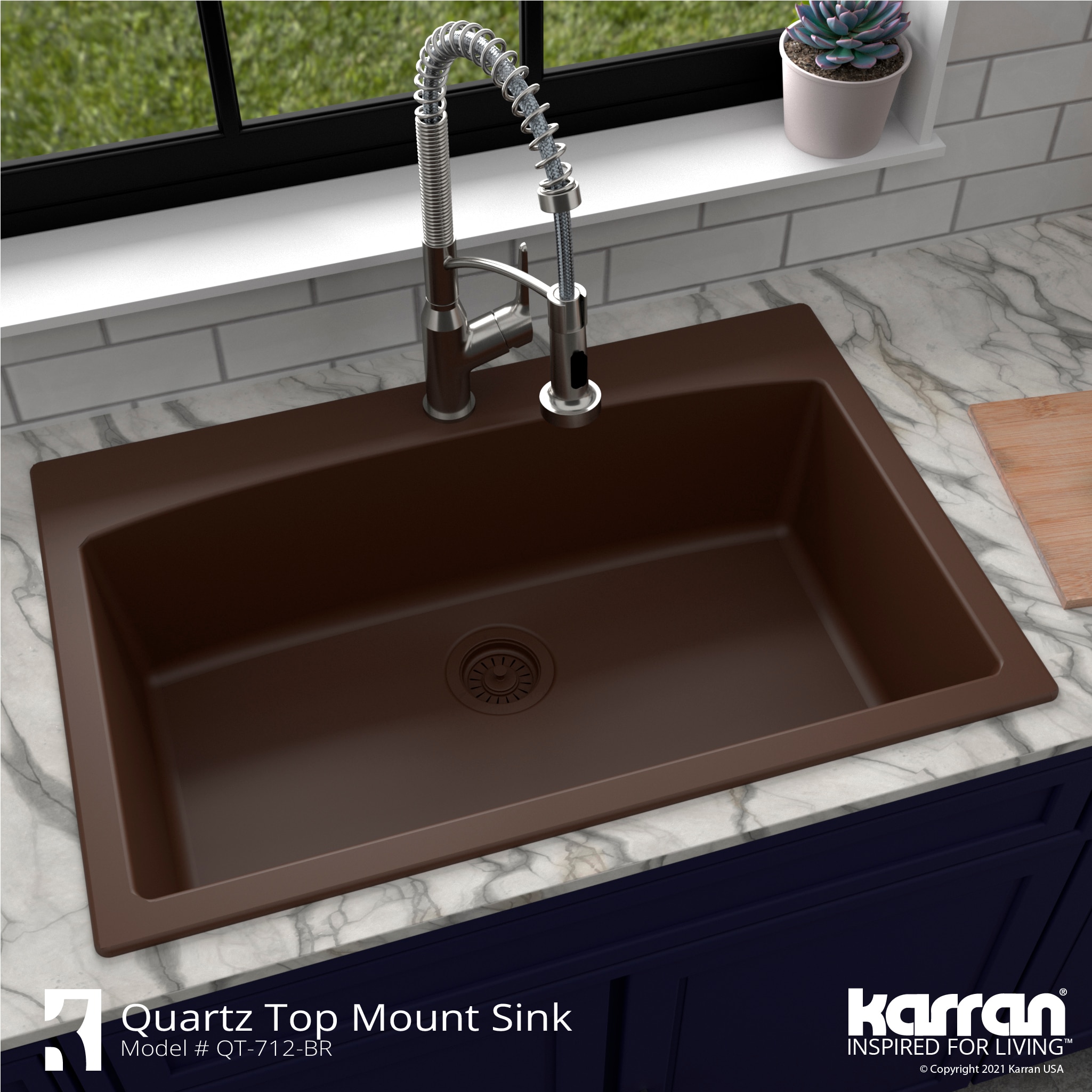 Karran QT-712-BR-PK1 Kitchen-Sinks - View #7