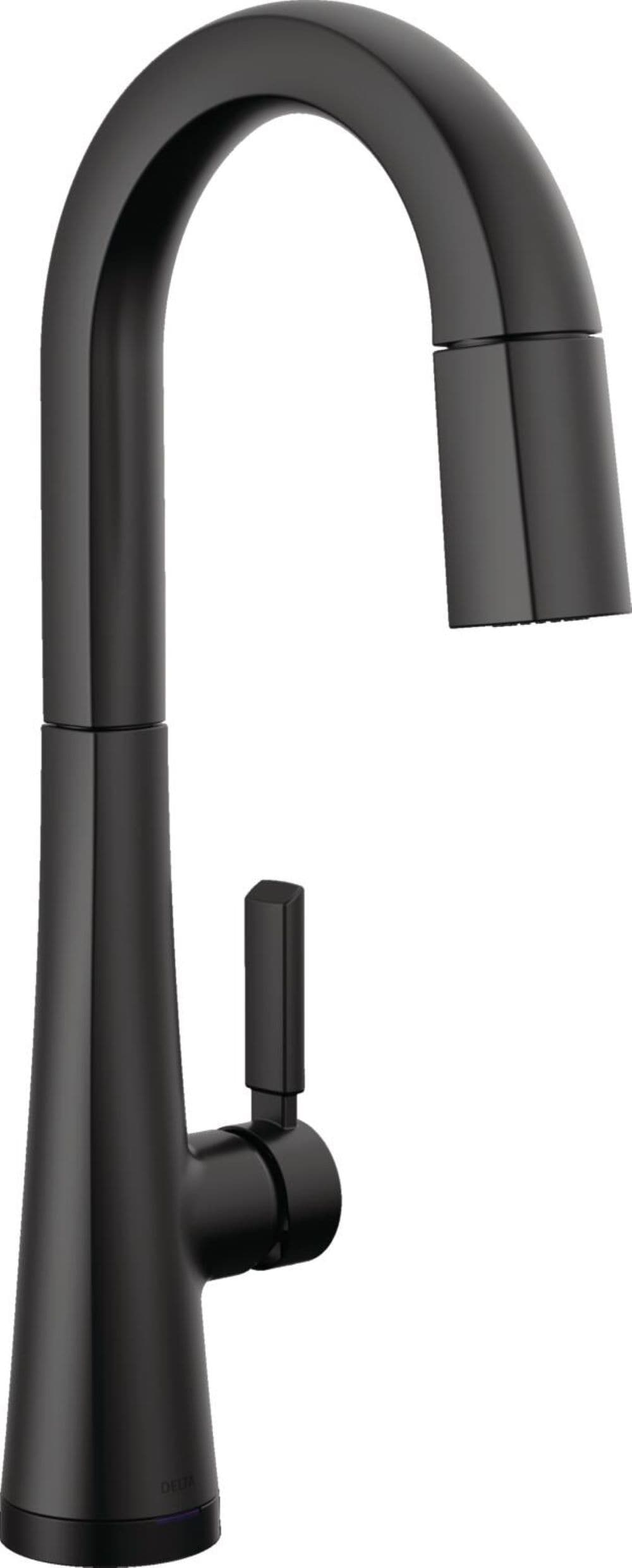 Delta 9991TL-BL-DST Monrovia Matte Black Single Handle Deck-mount Touchless Pull-down Kitchen Faucet with Sprayer