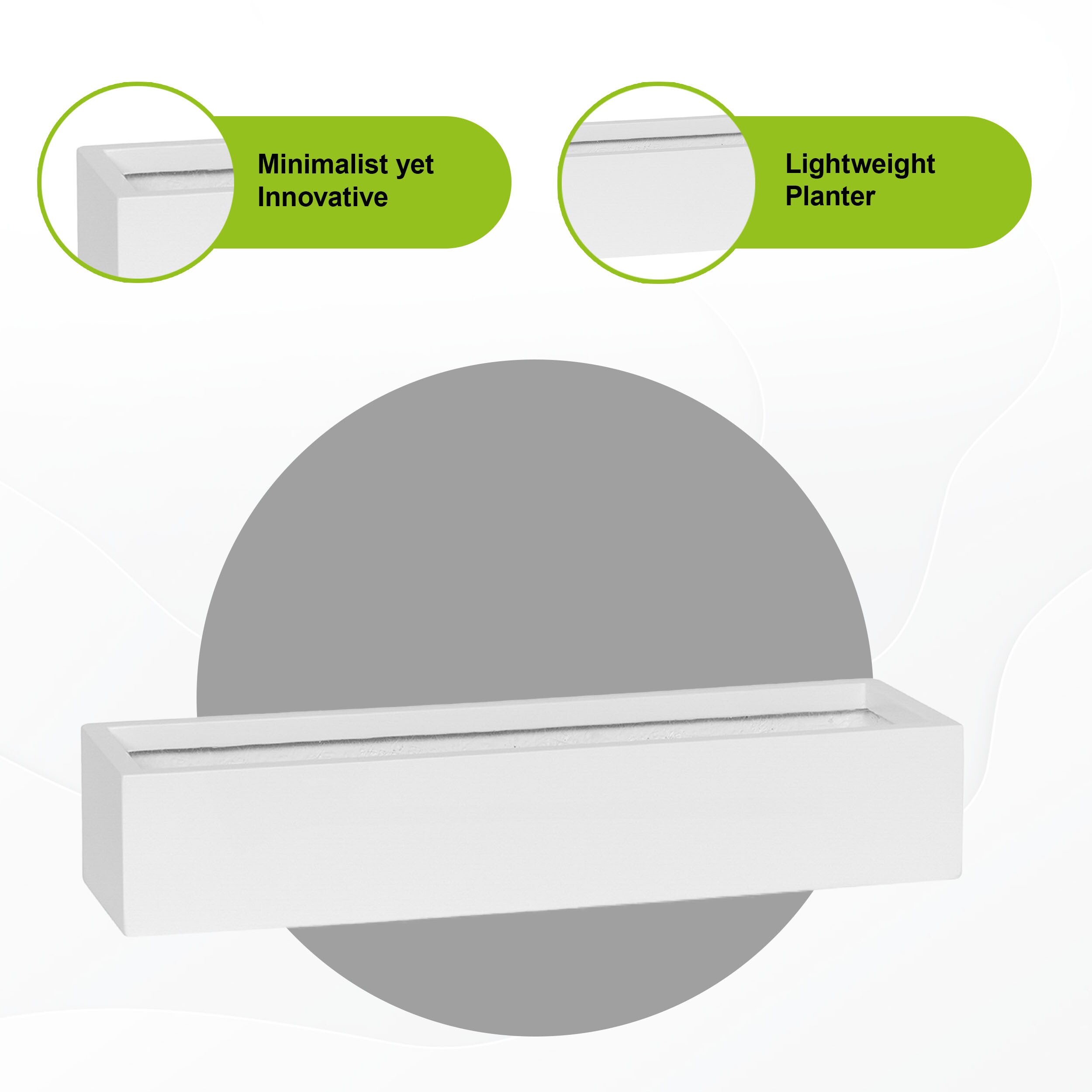 Pottery Pots E1335-S1-MW Planter-Window-Box - View #3
