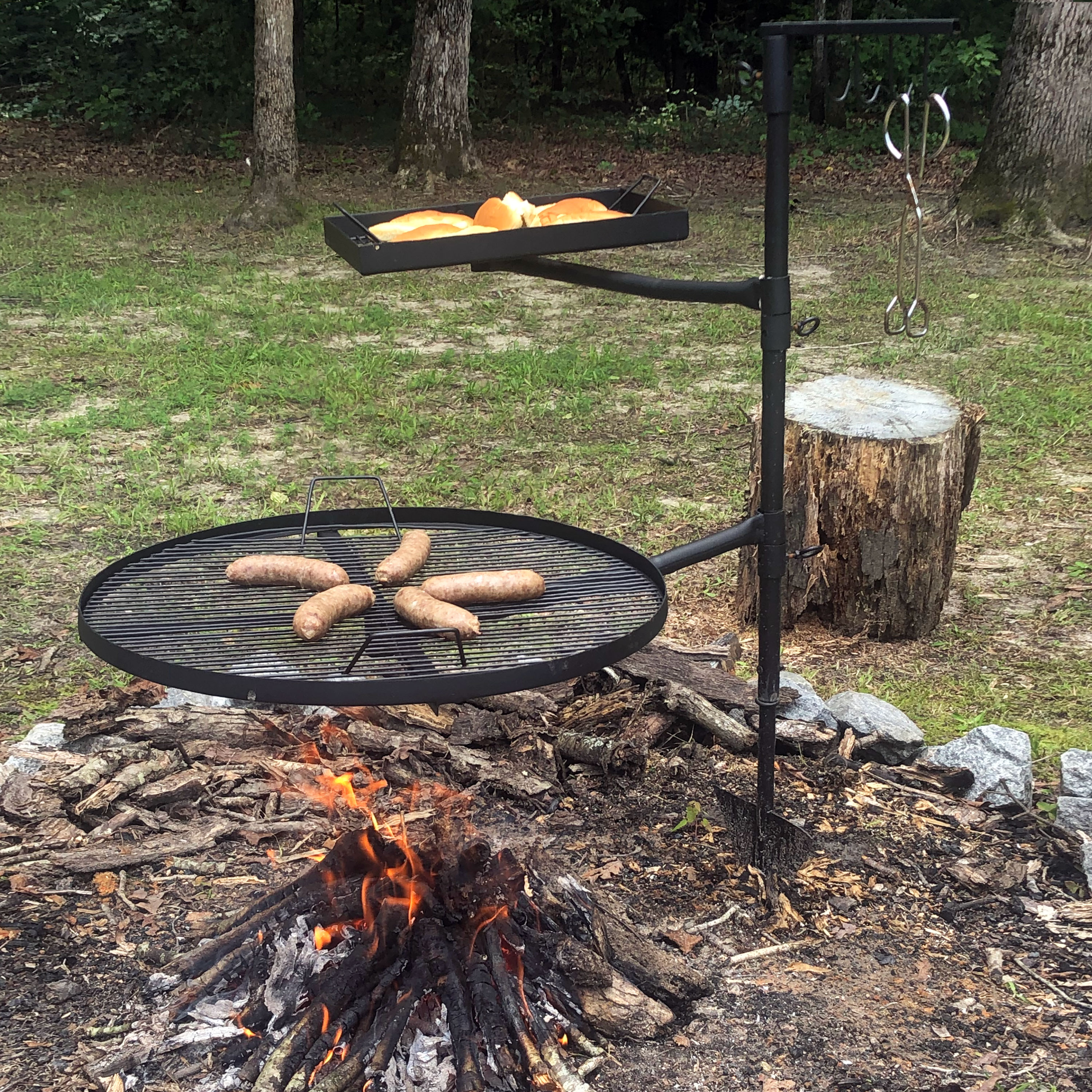 Grille barbecue ronde - Diam. 50 cm.