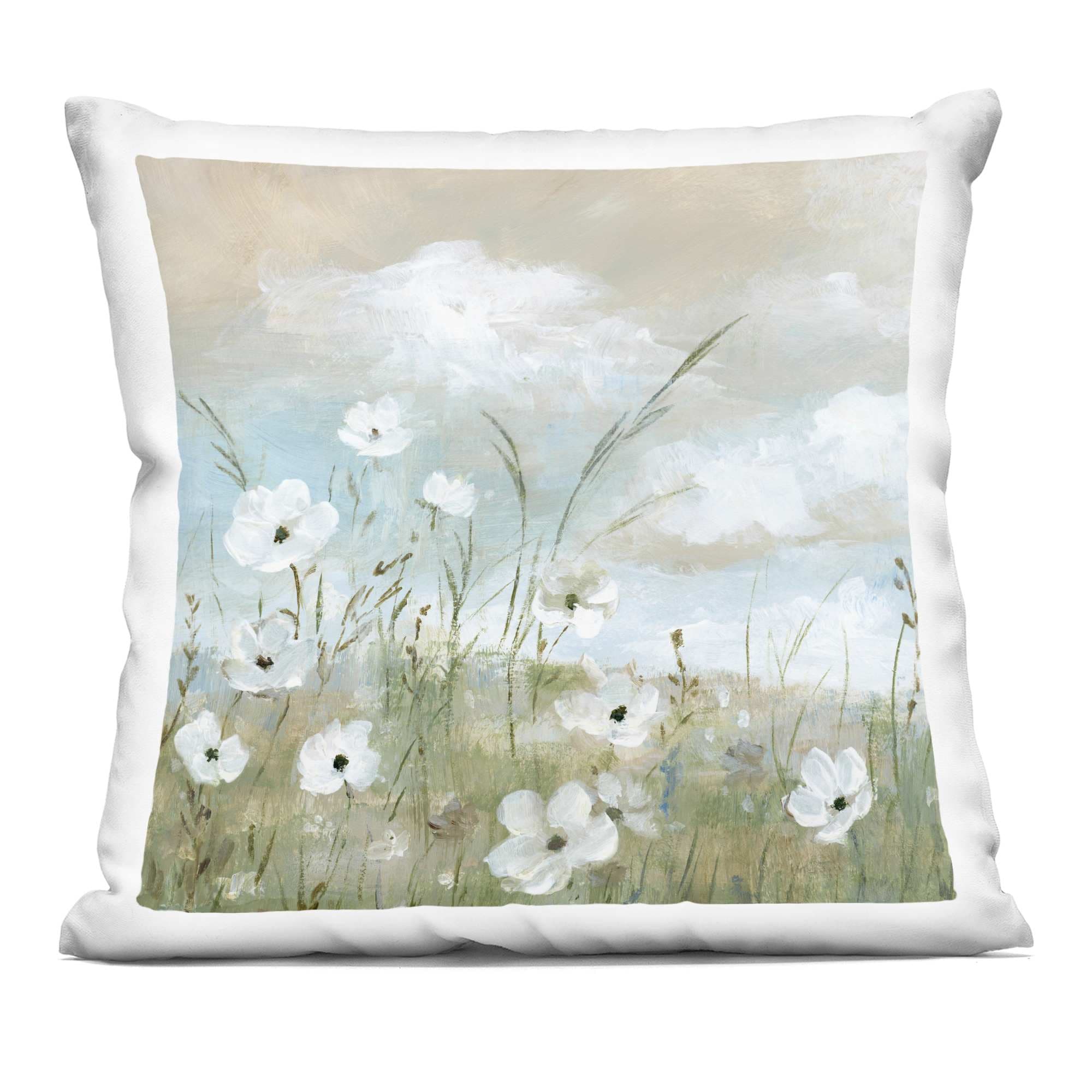 Stupell Industries  Clouds Beyond Meadow Decorative Printed Pillow Design by Nan