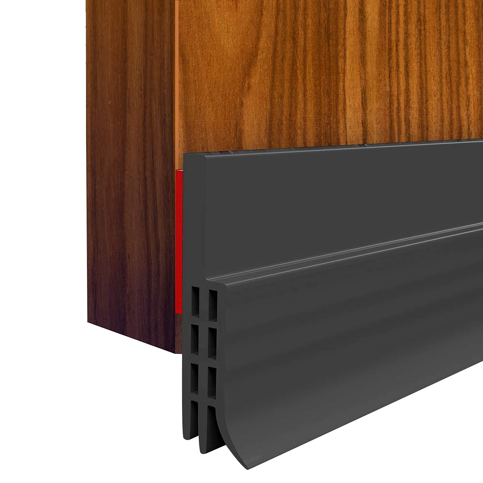 Adrinfly  Door Draft Stopper 2 Inch Wide by 39 Inch Long Under Door Seal for Interior and Exterior Doors Black durable home and garden accessory
