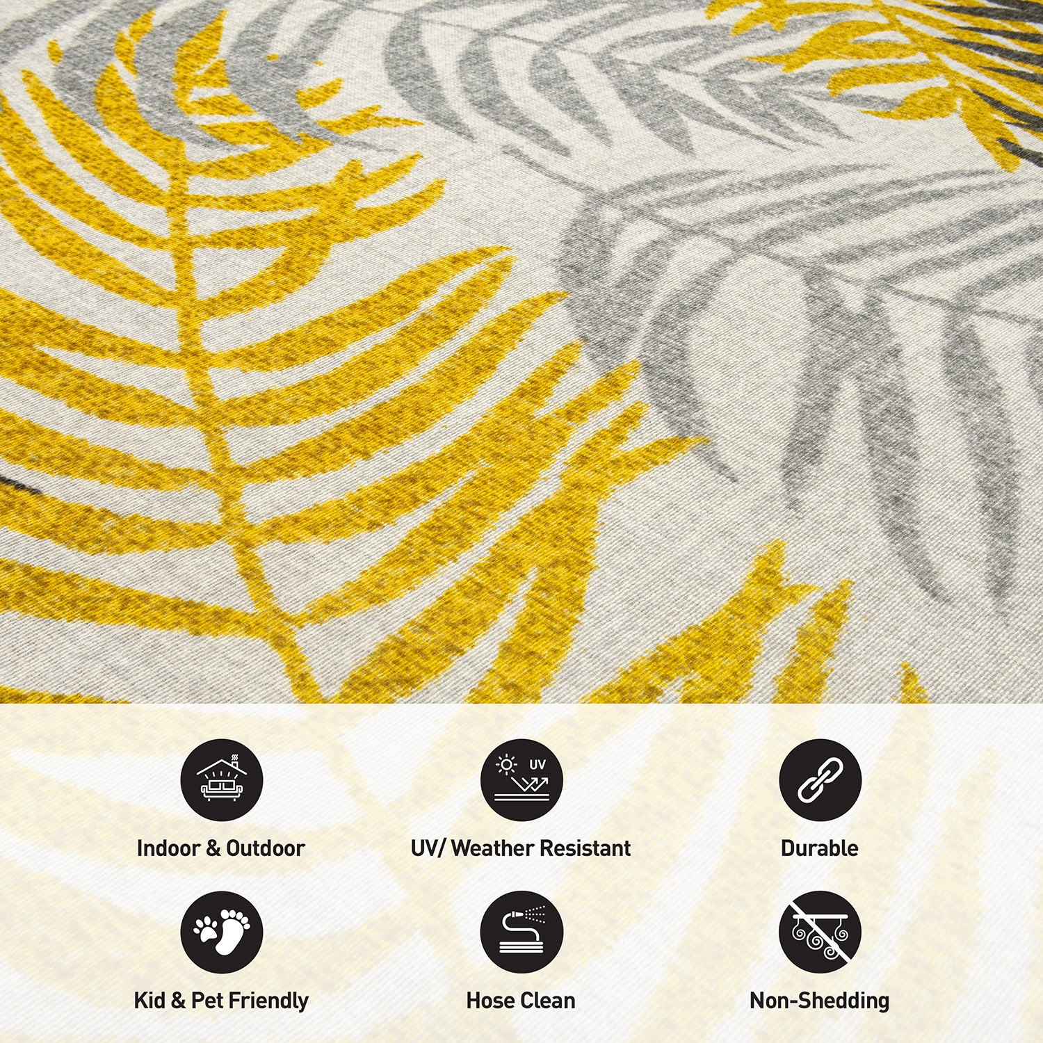 World Rug Gallery 9010YELLOW2X7 rugs - View #6