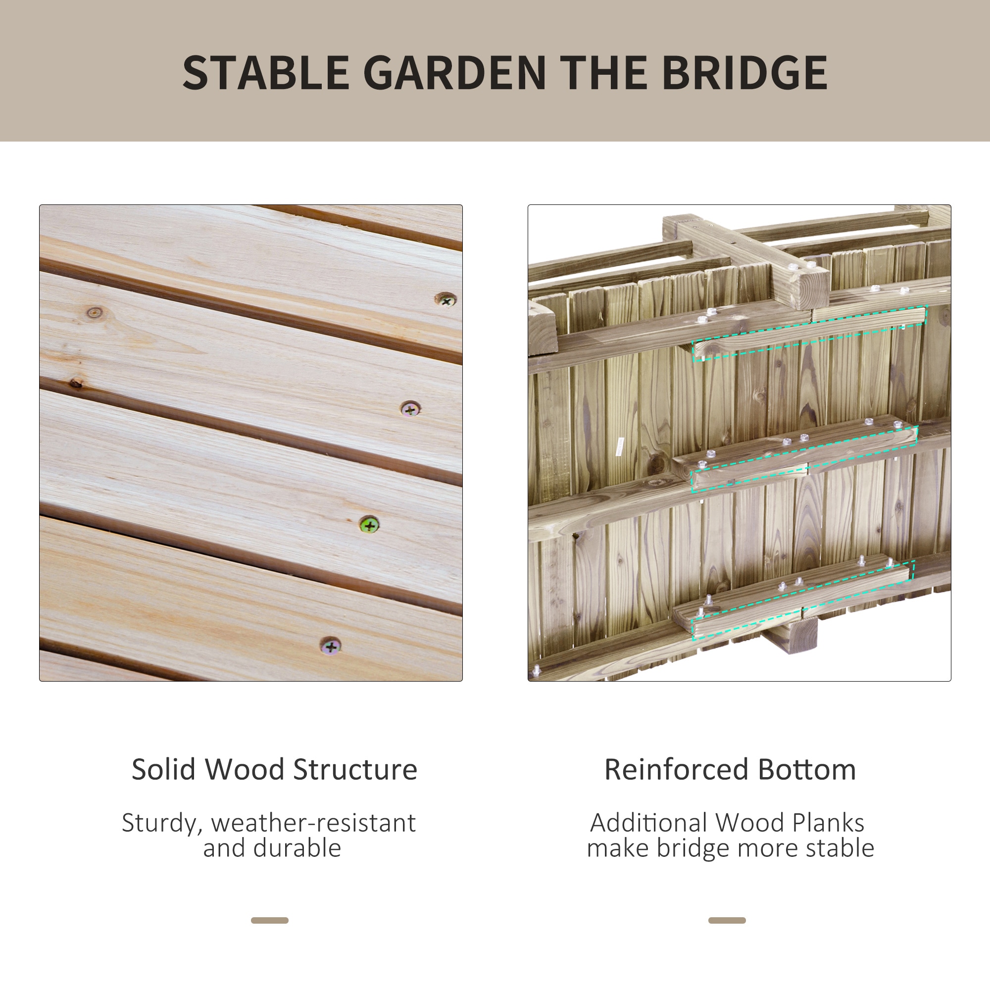 Outsunny 844-100 Garden-Bridges - View #6