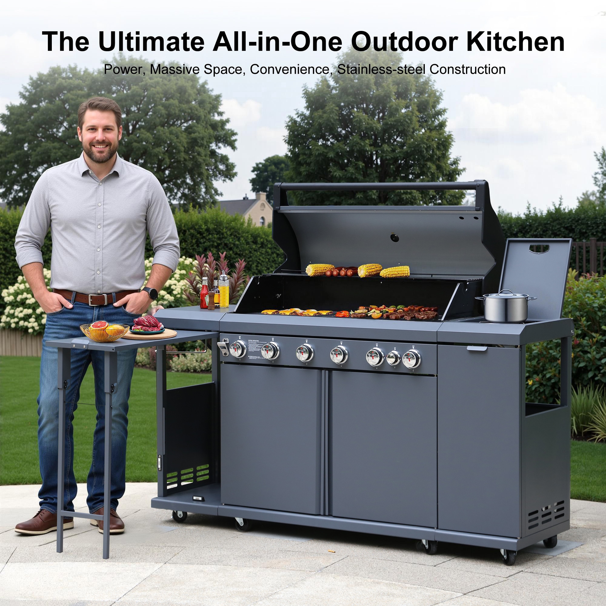Brand-Man Grills BMRUS2-6B Gas-Grill - View #2
